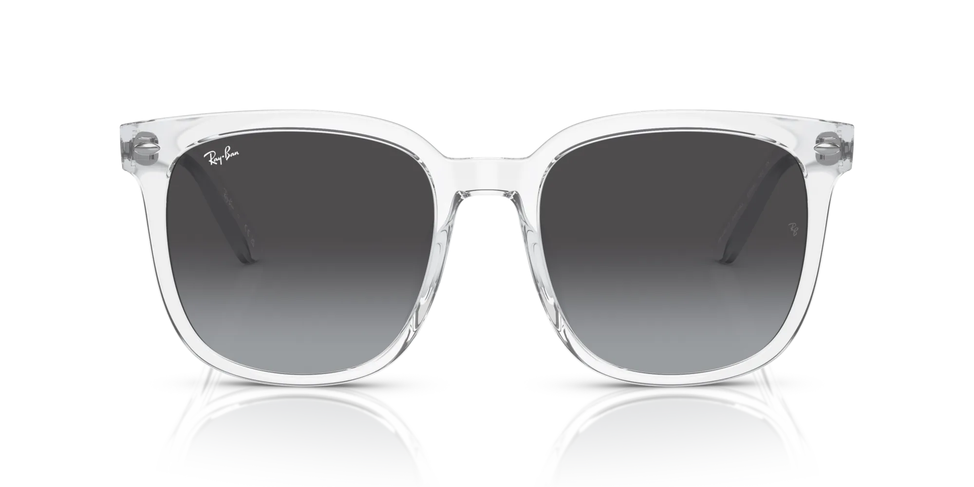 Ray - Ban RB4401D 64478G Occhiali da sole Iniettato Trasparente Grigio Squadrata Normale - immagine 3