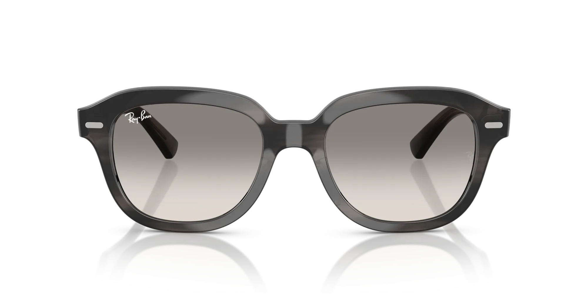 Ray - Ban RB4398 ERIK 140432 Occhiali da sole Acetato Grigio Grigio Squadrata Normale Sfumato - immagine 3