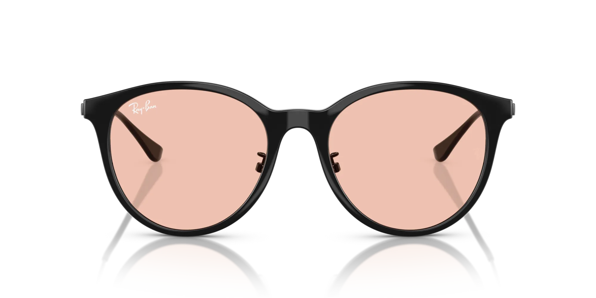 Ray - Ban RB4334D 601/5 Occhiali da sole Iniettato Nero Rosa Squadrata Normale - immagine 3