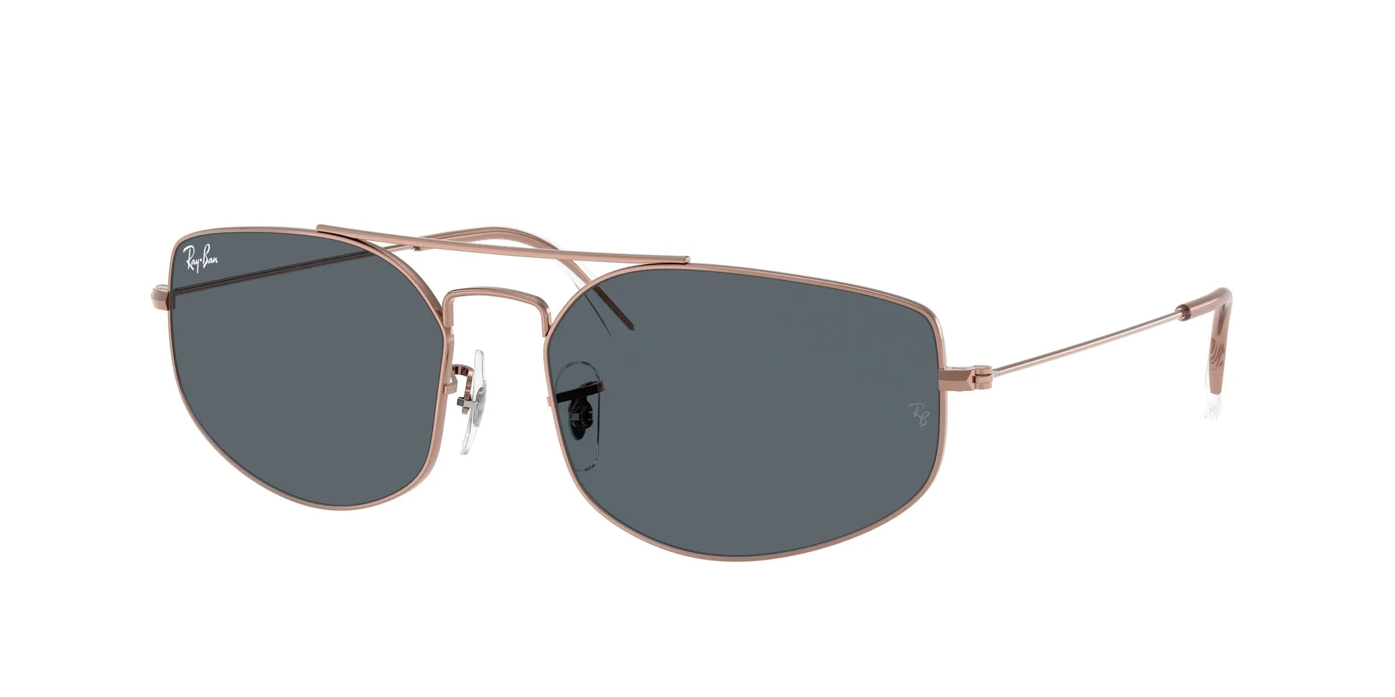 Ray - Ban RB3845 EXPLORER 5 9035R5 Occhiali da sole Metallo Bronzo Blu Geometrica Normale - immagine 1