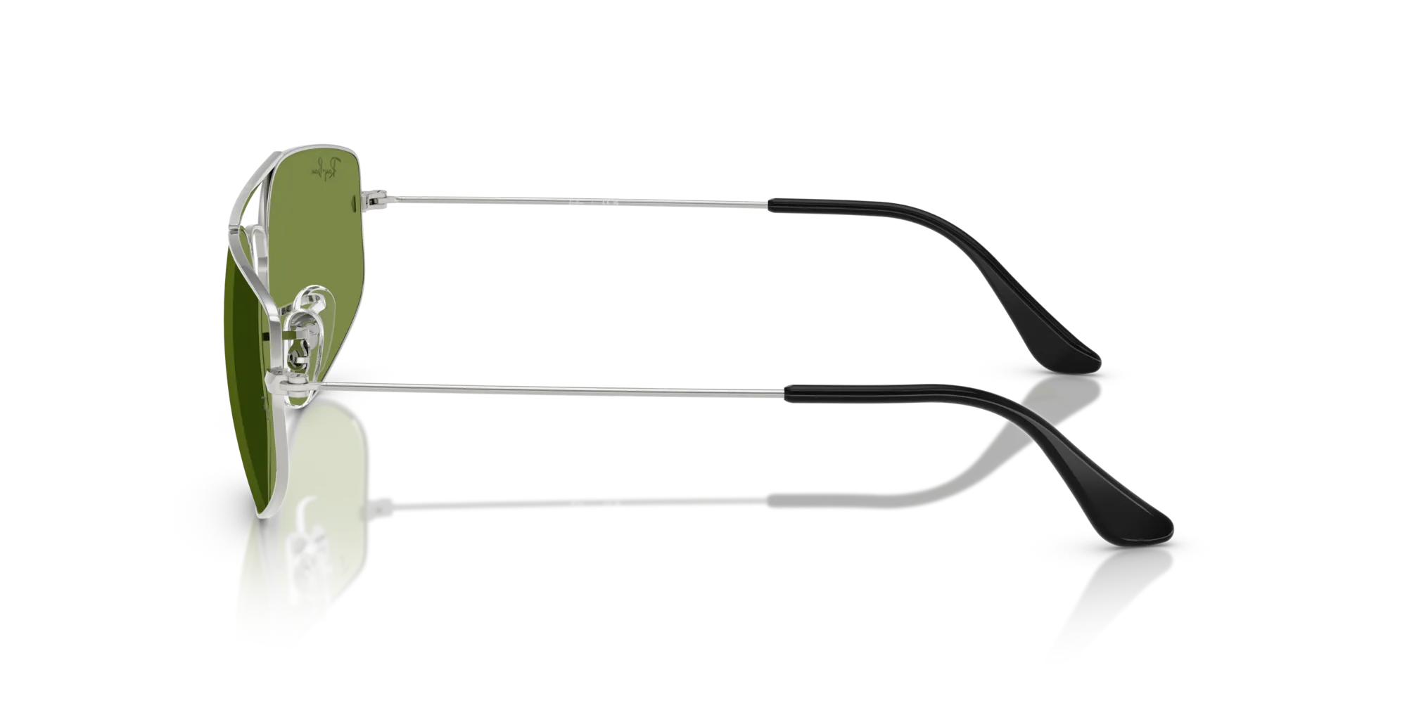 Ray - Ban RB3845 EXPLORER 5 003/4E Occhiali da sole Metallo Argento Verde Geometrica Normale - immagine 4