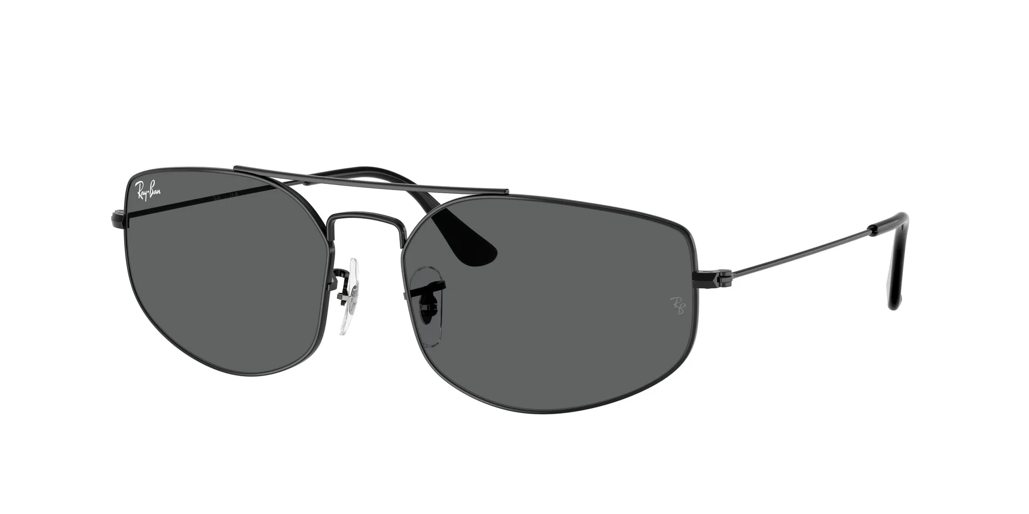 Ray - Ban RB3845 EXPLORER 5 002/B1 Occhiali da sole Metallo Nero Grigio Geometrica Normale - immagine 1