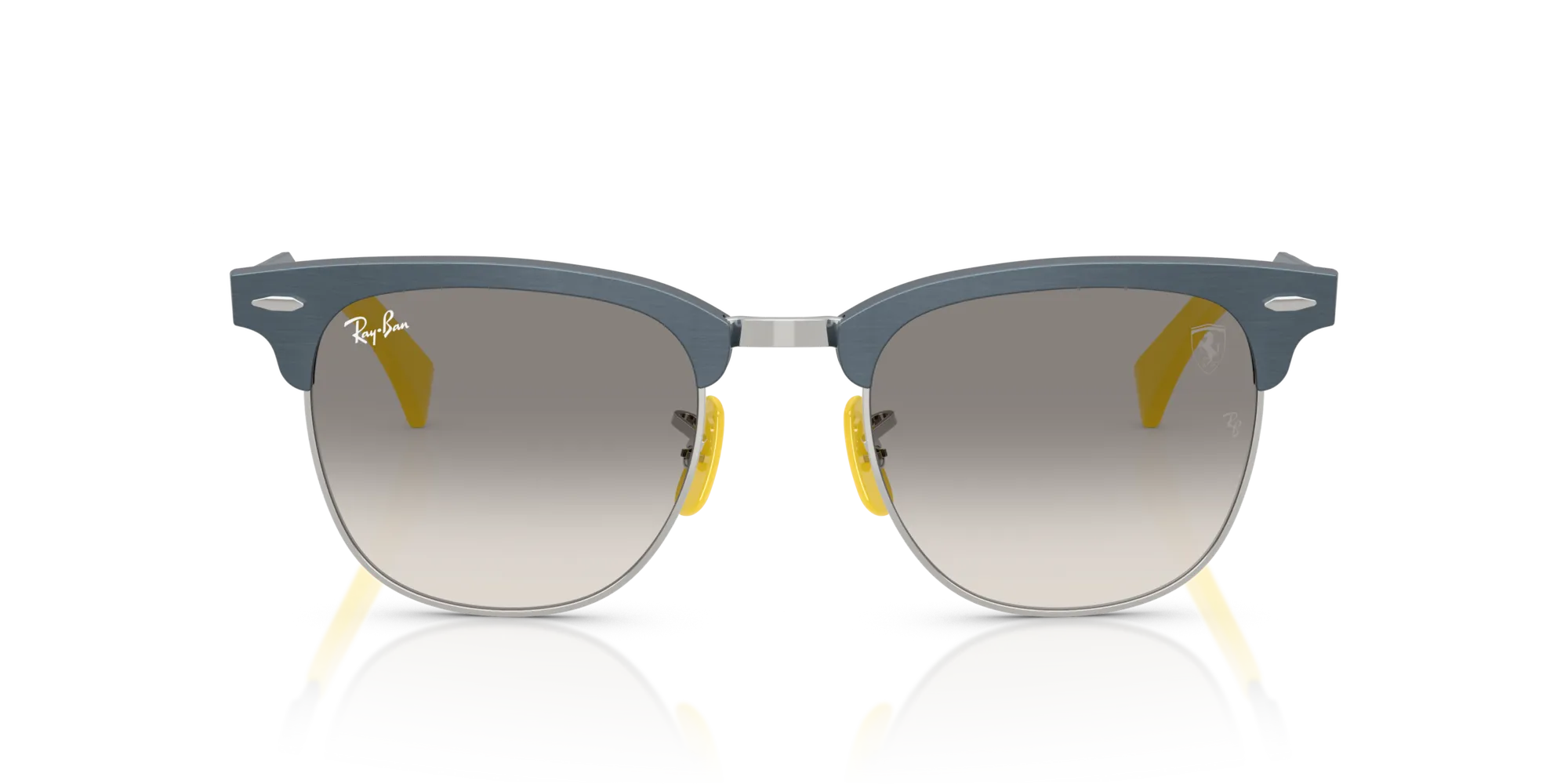 Ray - Ban RB3807M F11232 Occhiali da sole Blu Grigio Squadrata Normale Sfumato - immagine 3