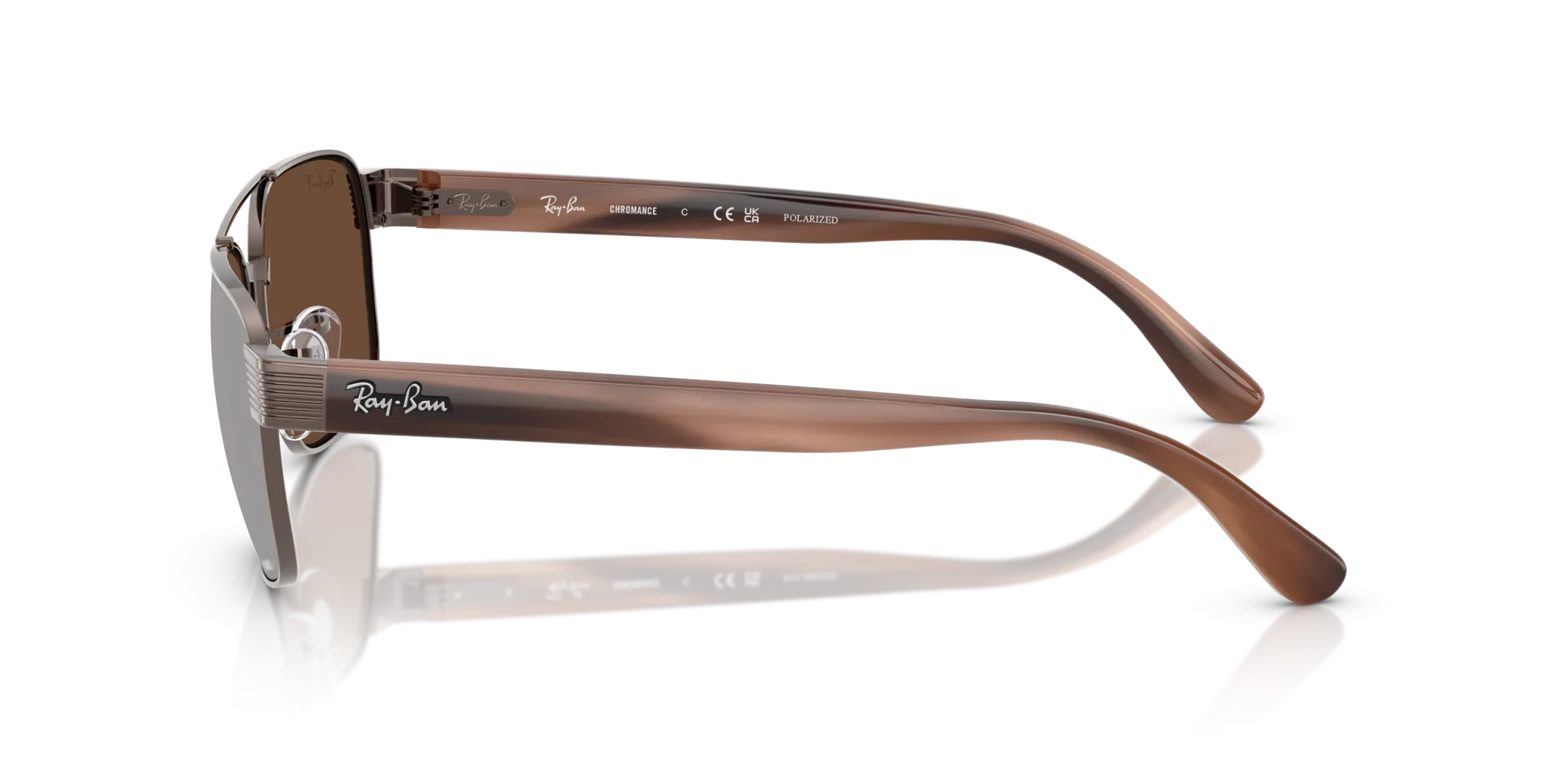 Ray - Ban RB3751CH 9259AN Occhiali da sole Metallo Bronzo Marrone Squadrata Polarizzata - immagine 4