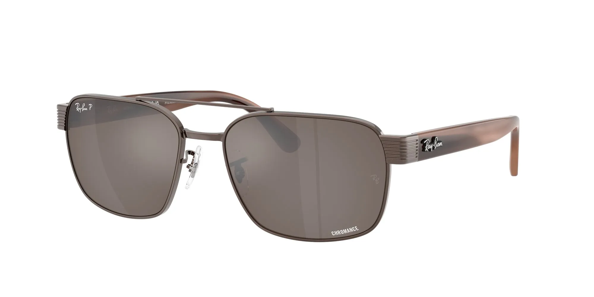 Ray - Ban RB3751CH 9259AN Occhiali da sole Metallo Bronzo Marrone Squadrata Polarizzata - immagine 1