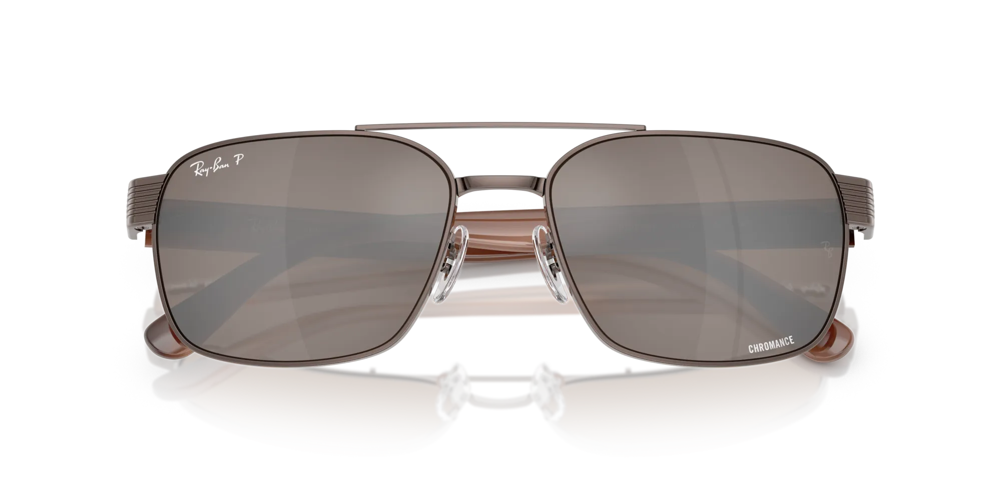 Ray - Ban RB3751CH 9259AN Occhiali da sole Metallo Bronzo Marrone Squadrata Polarizzata - immagine 2