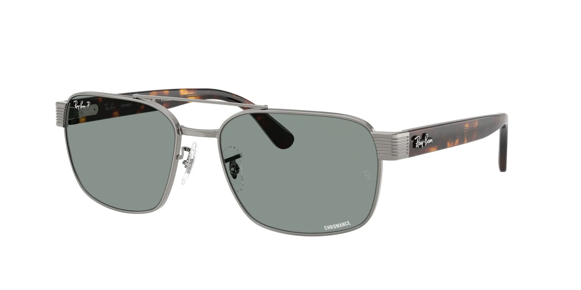 Ray - Ban RB3751CH 004/3R Occhiali da sole Metallo Grigio Squadrata Polarizzata - immagine 1
