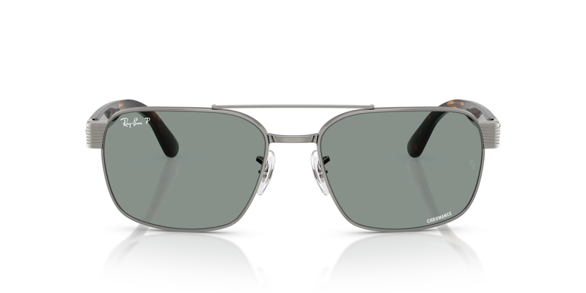 Ray - Ban RB3751CH 004/3R Occhiali da sole Metallo Grigio Squadrata Polarizzata - immagine 3