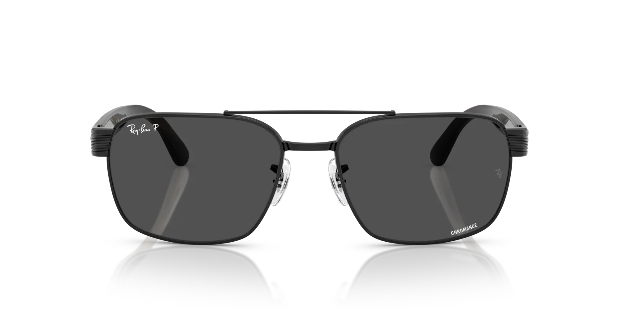Ray - Ban RB3751CH 002/K8 Occhiali da sole Metallo Nero Grigio Squadrata Polarizzata - immagine 3