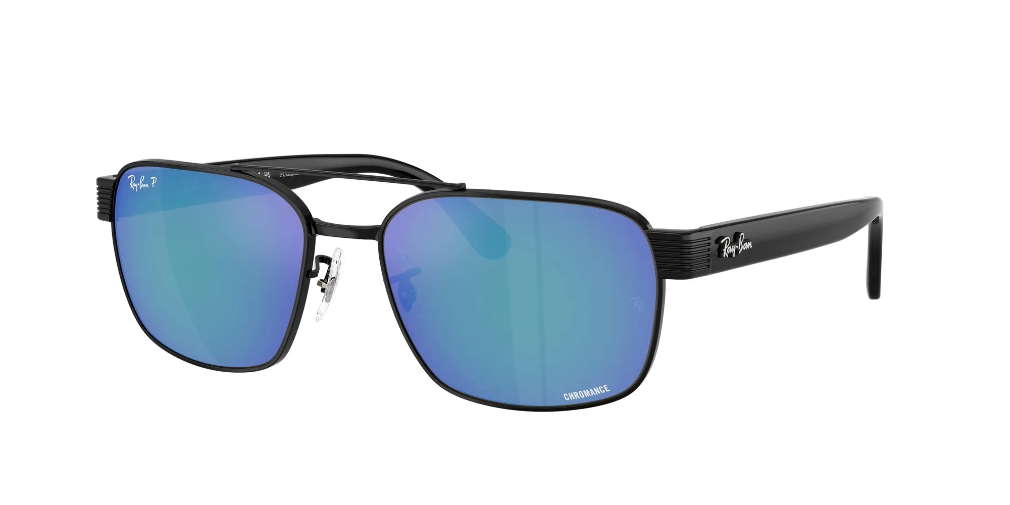 Ray - Ban RB3751CH 002/4L Occhiali da sole Metallo Nero Squadrata Polarizzata - immagine 1