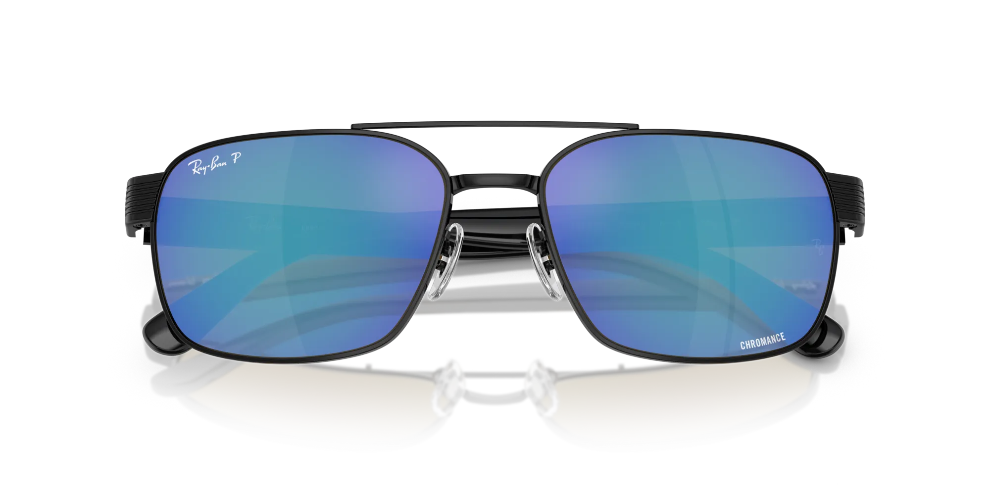 Ray - Ban RB3751CH 002/4L Occhiali da sole Metallo Nero Squadrata Polarizzata - immagine 2