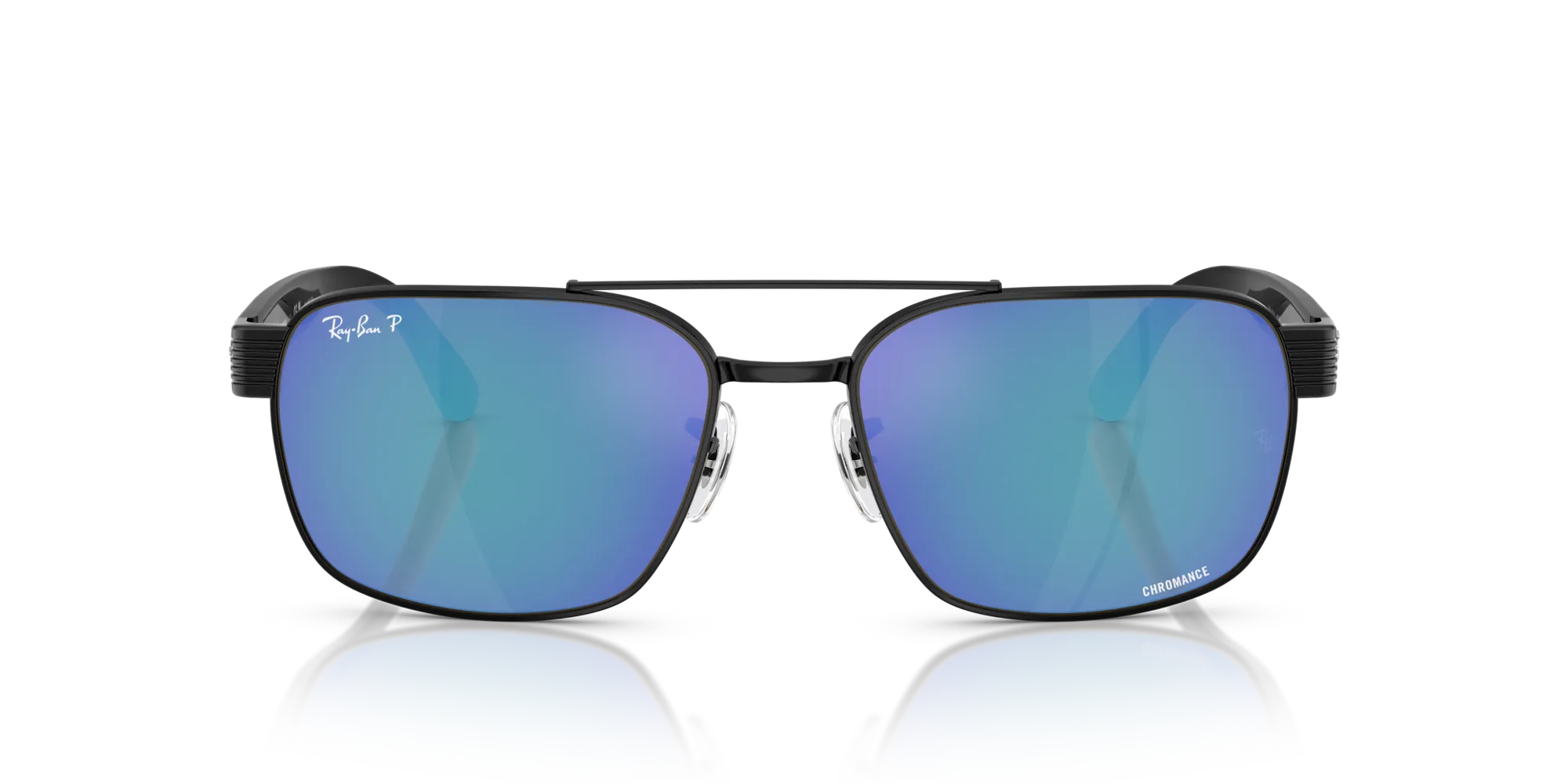 Ray - Ban RB3751CH 002/4L Occhiali da sole Metallo Nero Squadrata Polarizzata - immagine 3
