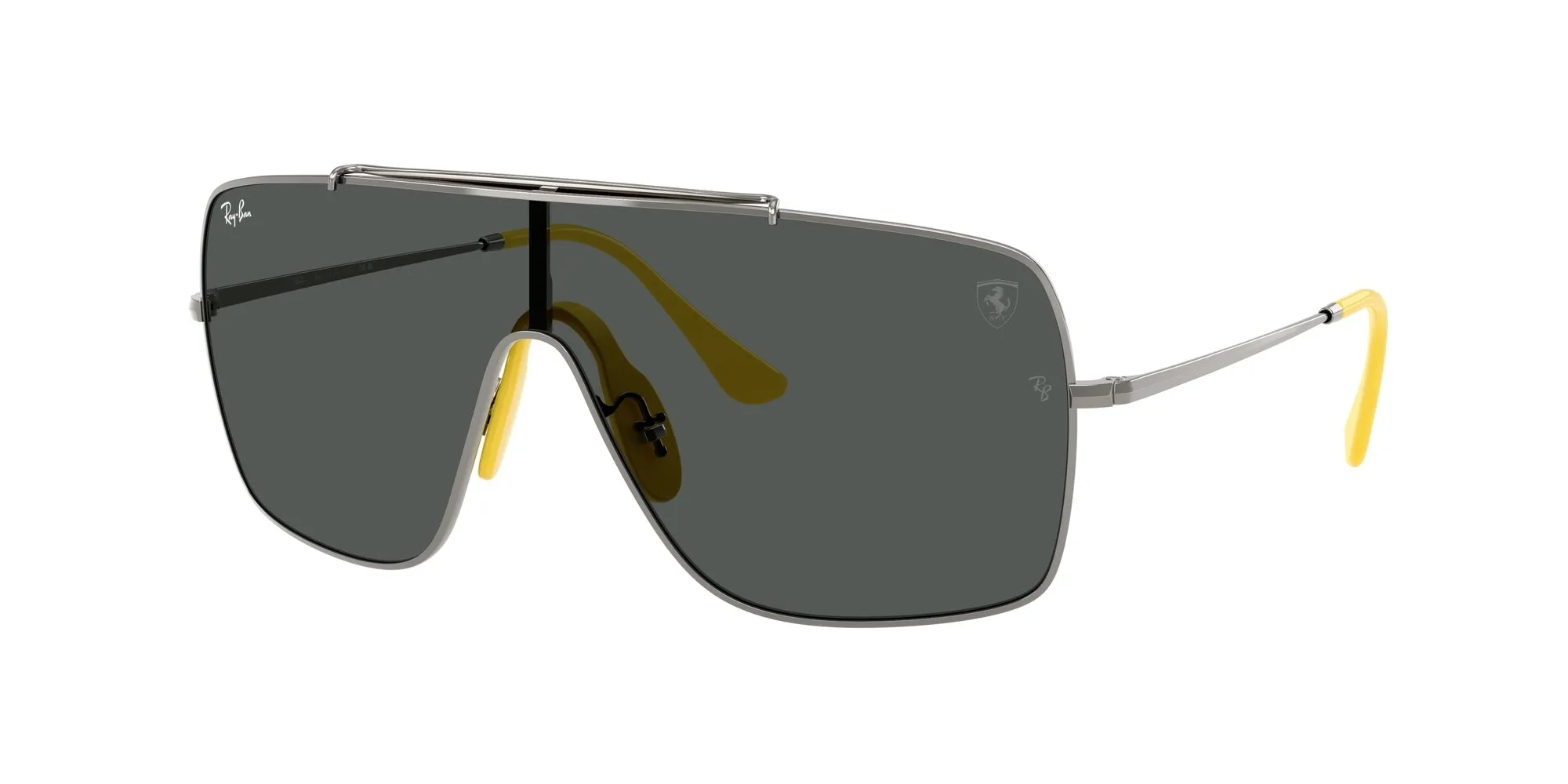 Ray - Ban RB3697M F03087 Occhiali da sole Metallo Grigio Grigio Squadrata Normale - immagine 1