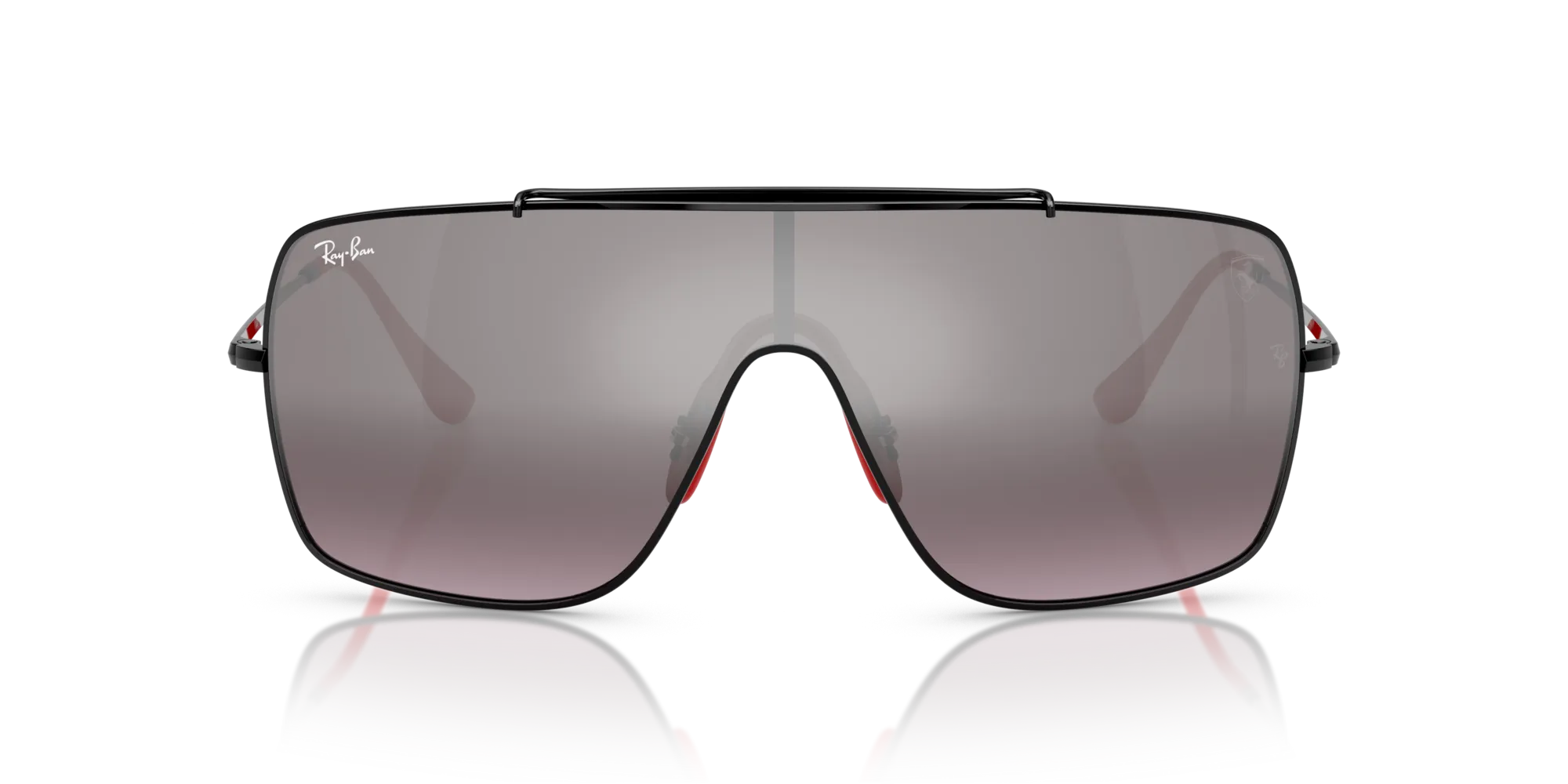 Ray - Ban RB3697M F009Y3 Occhiali da sole Metallo Nero Viola Squadrata Normale Sfumato - immagine 3
