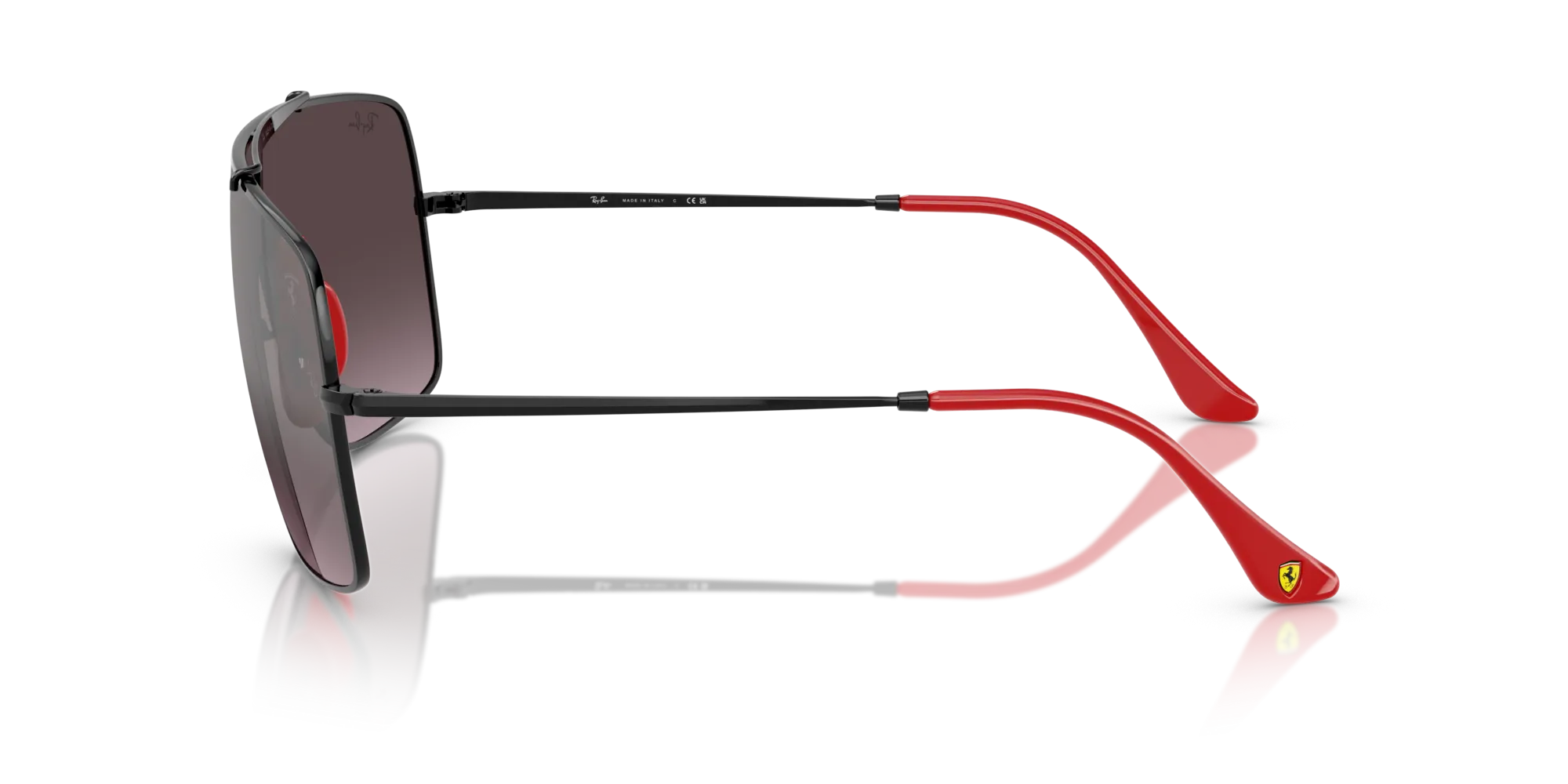 Ray - Ban RB3697M F009Y3 Occhiali da sole Metallo Nero Viola Squadrata Normale Sfumato - immagine 4