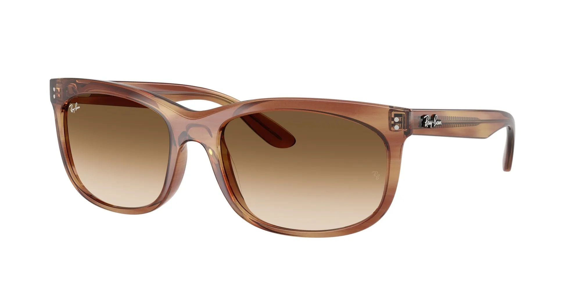Ray - Ban RB2389 BALORETTE 140351 Occhiali da sole Acetato Tartaruga Marrone Pillow Normale Sfumato - immagine 1