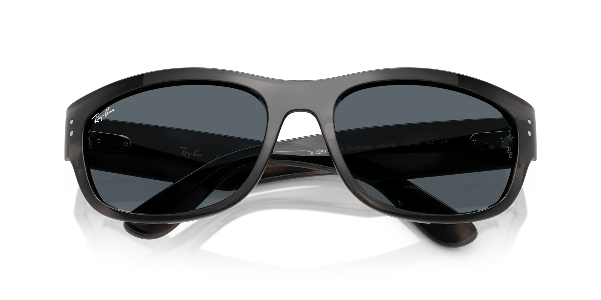 Ray - Ban RB2289 MEGA BALORAMA 1404R5 Occhiali da sole Acetato Grigio Blu Pillow Normale - immagine 2