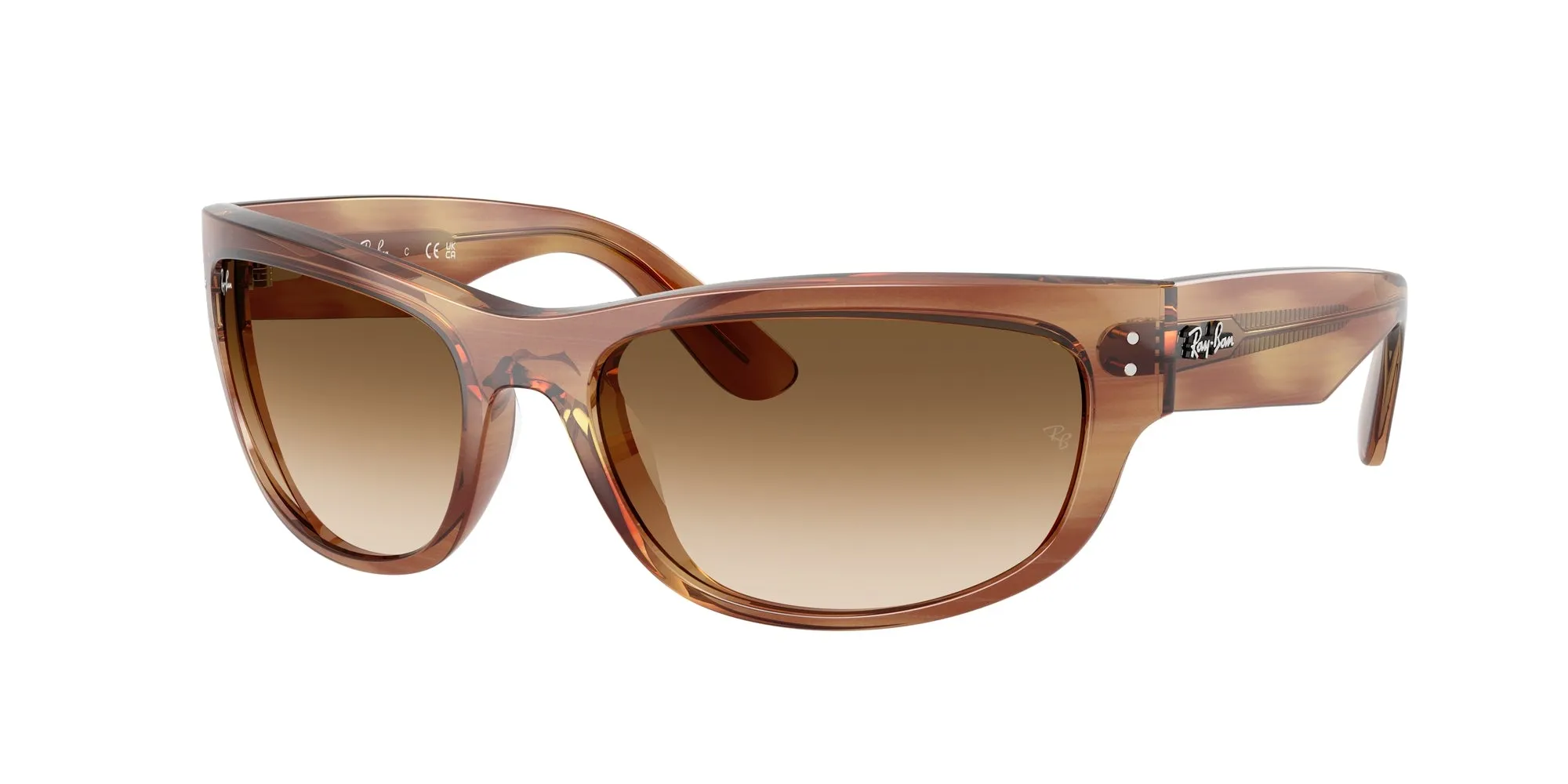 Ray - Ban RB2289 MEGA BALORAMA 140351 Occhiali da sole Acetato Tartaruga Marrone Pillow Normale Sfumato - immagine 1