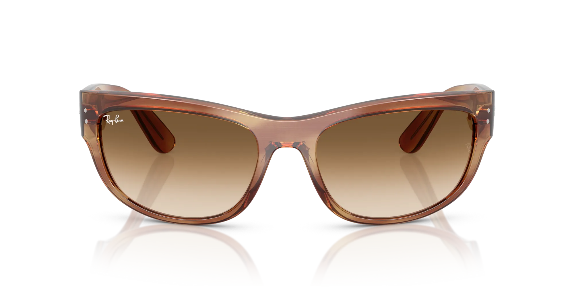 Ray - Ban RB2289 MEGA BALORAMA 140351 Occhiali da sole Acetato Tartaruga Marrone Pillow Normale Sfumato - immagine 3