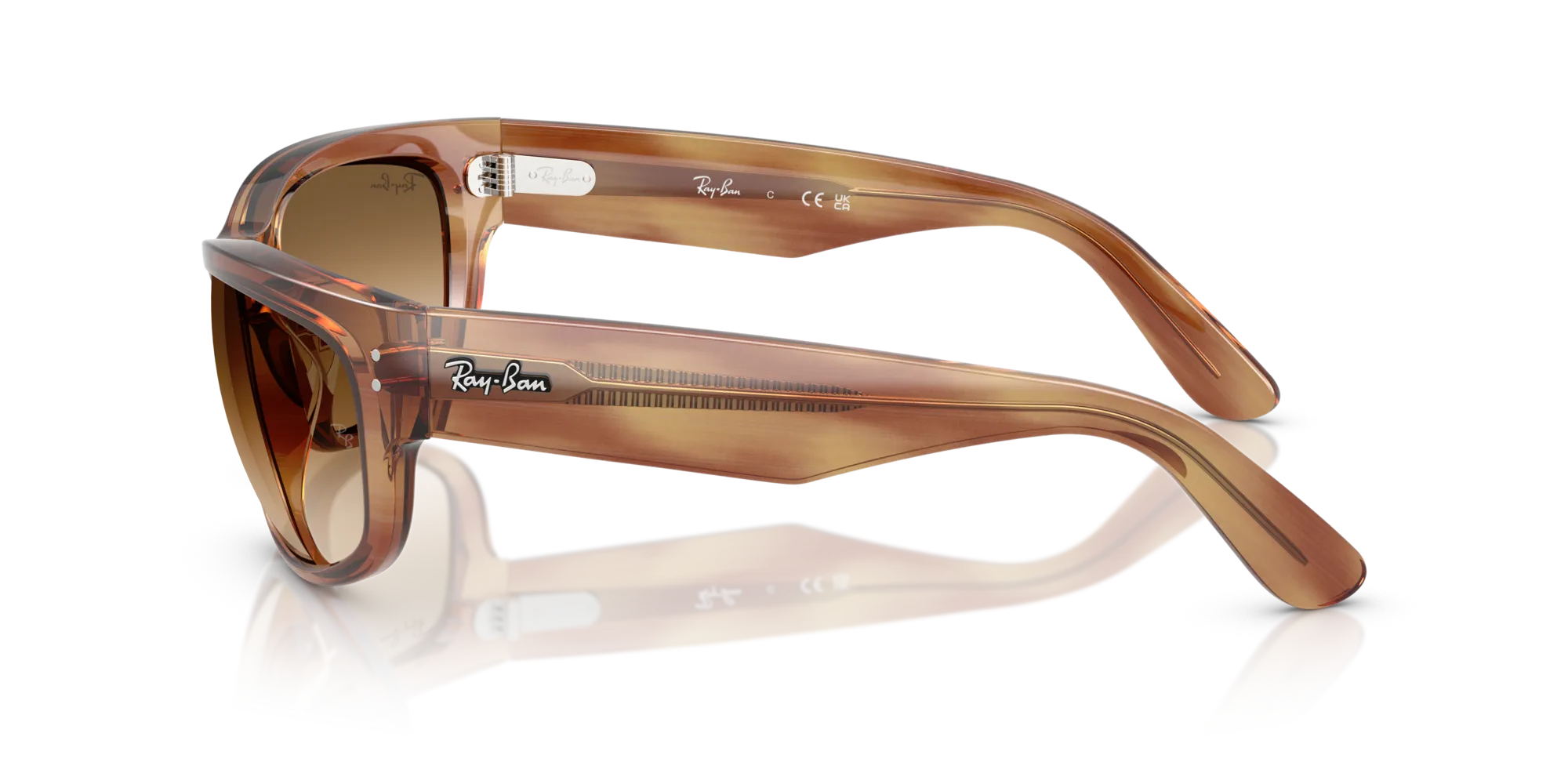 Ray - Ban RB2289 MEGA BALORAMA 140351 Occhiali da sole Acetato Tartaruga Marrone Pillow Normale Sfumato - immagine 4