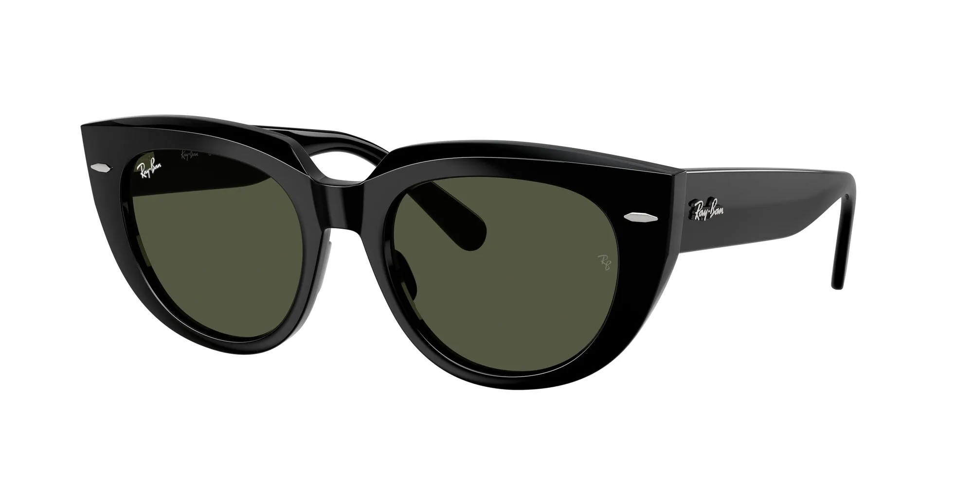Ray - Ban RB2286 DOREEN 901/31 Occhiali da sole Acetato Nero Verde G15 Squadrata Normale - immagine 1
