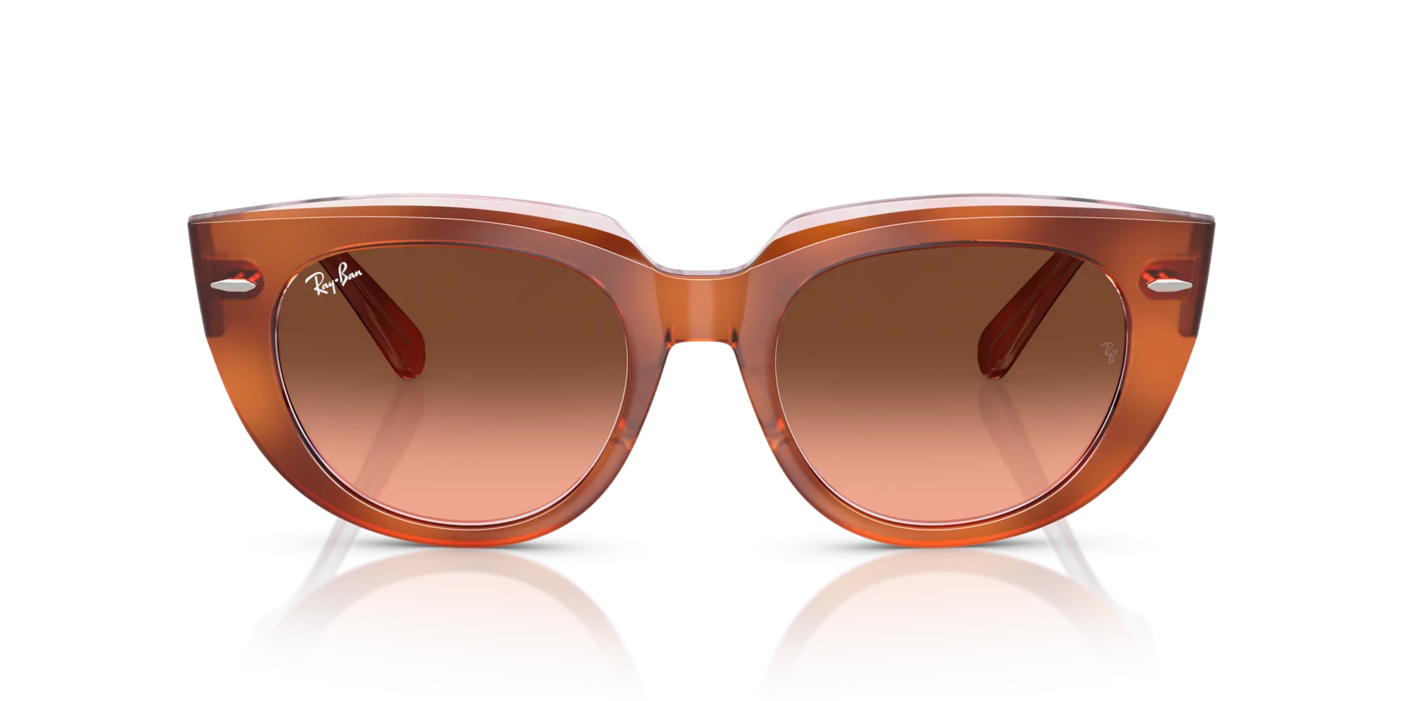 Ray - Ban RB2286 DOREEN 1415A5 Occhiali da sole Acetato Tartaruga Rosa Squadrata Normale Sfumato - immagine 3