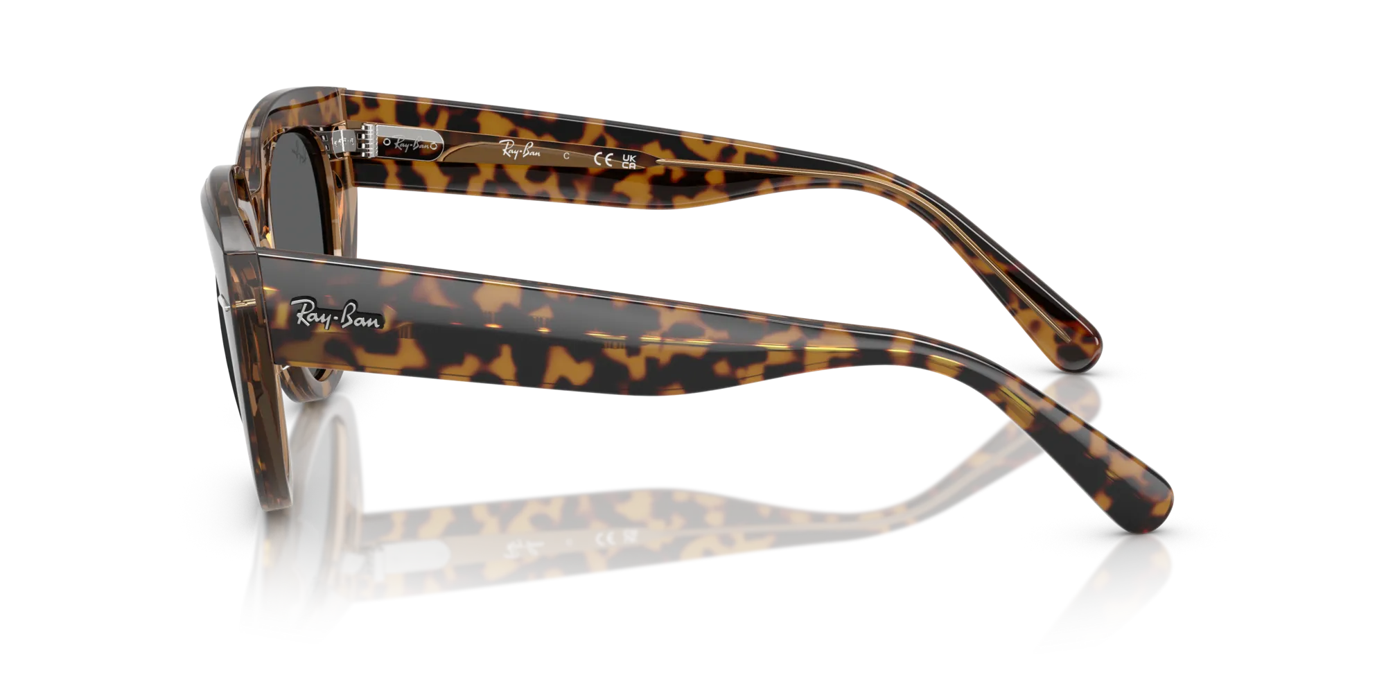 Ray - Ban RB2286 DOREEN 1292B1 Occhiali da sole Acetato Oro Grigio Squadrata Normale - immagine 4