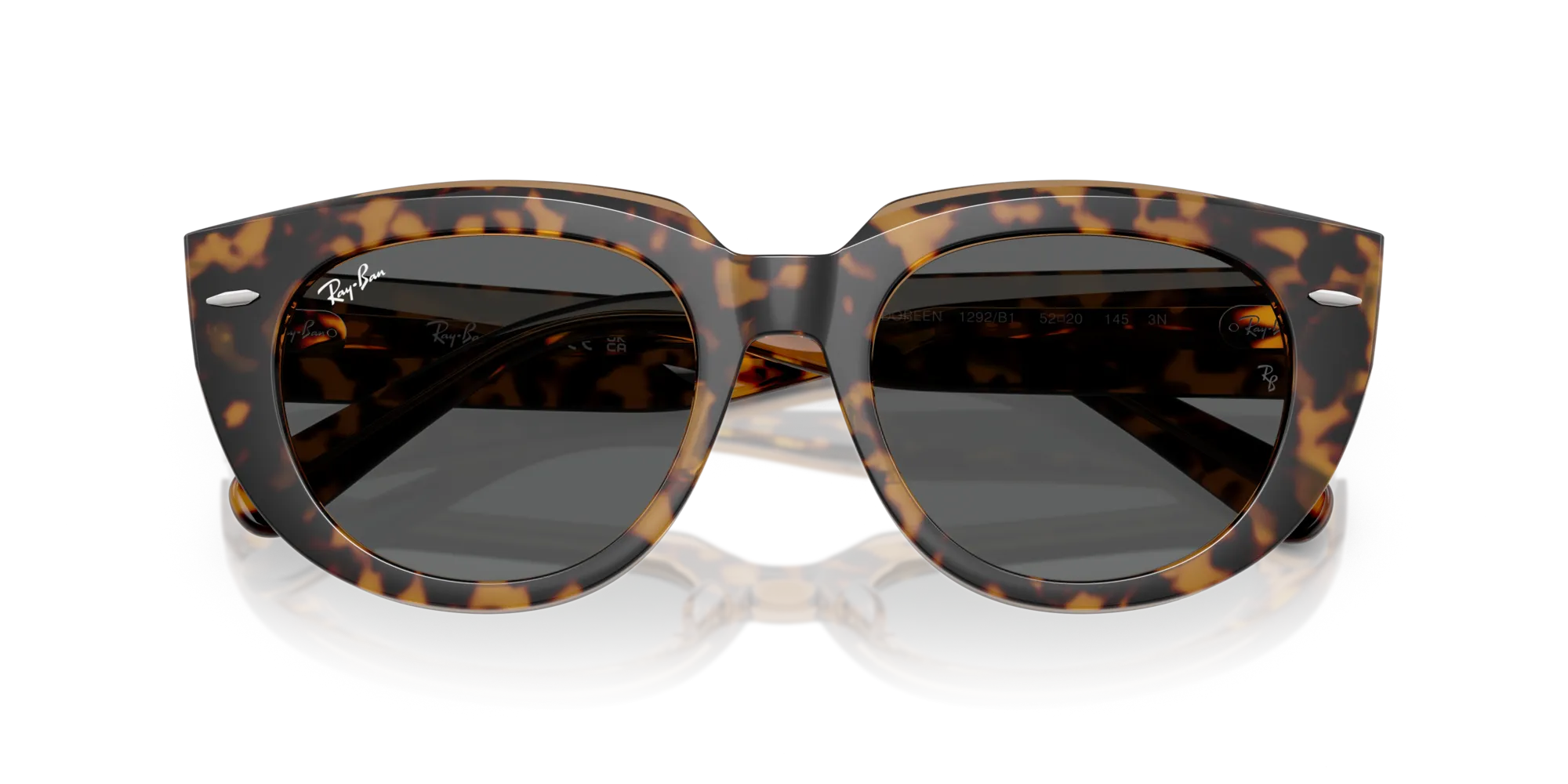 Ray - Ban RB2286 DOREEN 1292B1 Occhiali da sole Acetato Oro Grigio Squadrata Normale - immagine 2