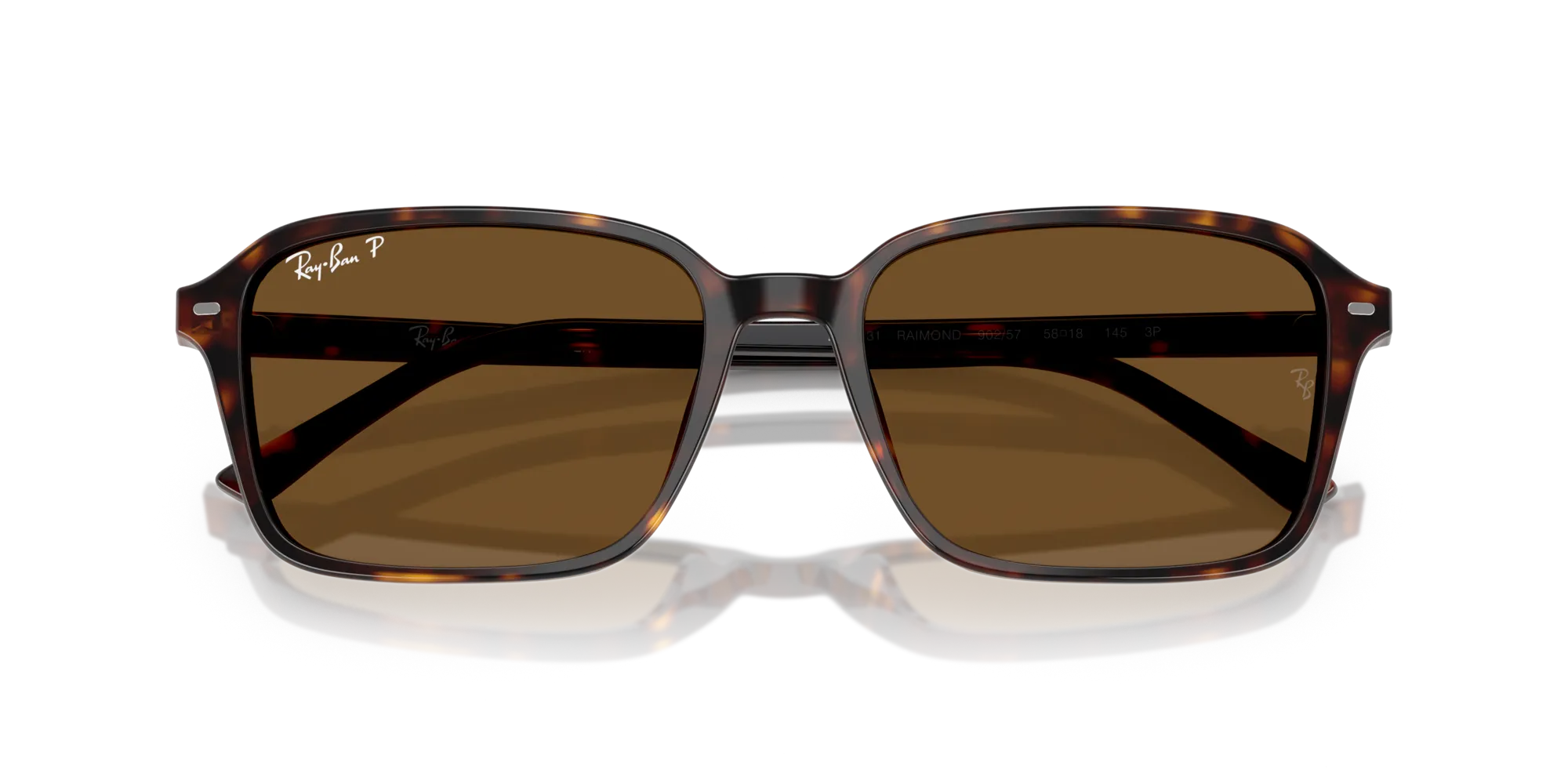 Ray - Ban RB2231 RAIMOND 902/57 Occhiali da sole Acetato Tartaruga Squadrata Polarizzata - immagine 2