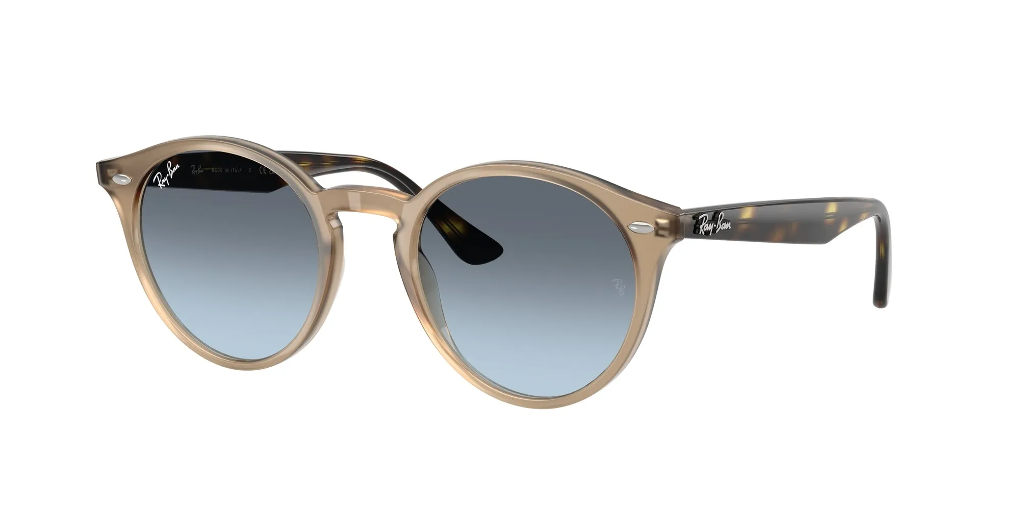 Ray - Ban RB2180 6788V1 Occhiali da sole Acetato Beige Rotonda Normale Sfumato - immagine 1