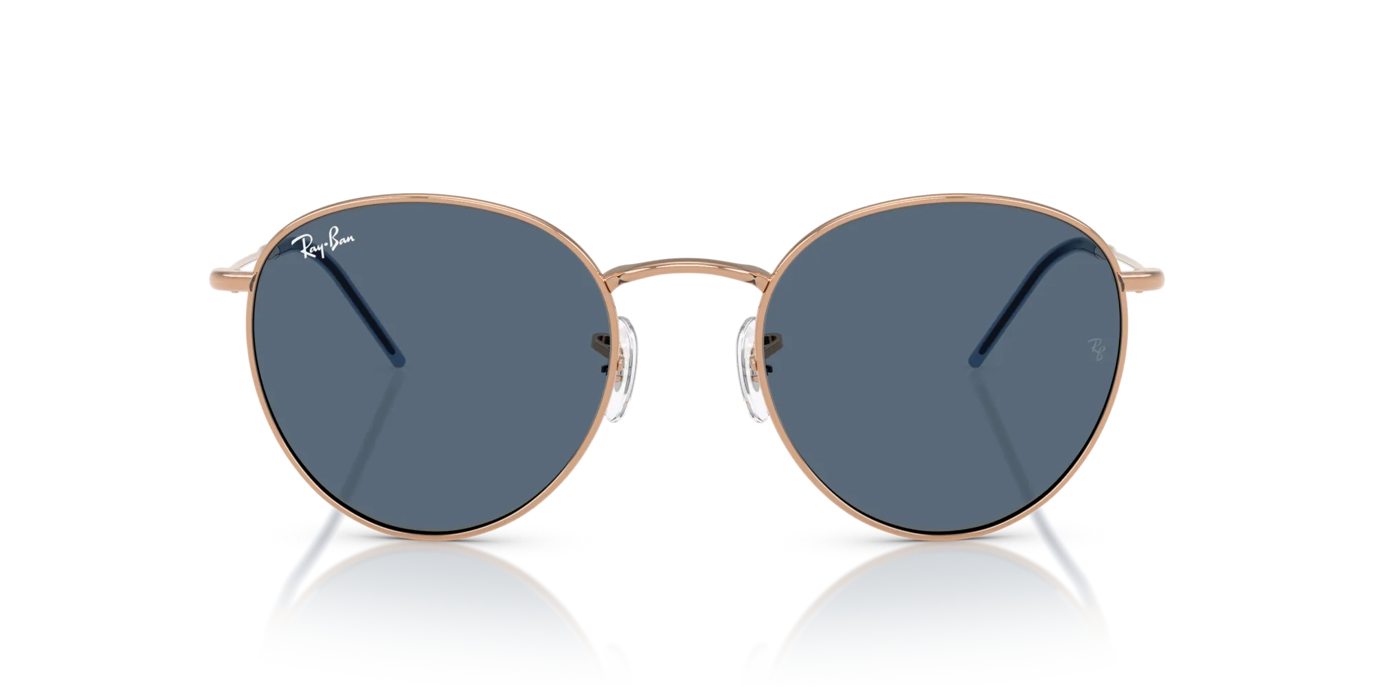Ray - Ban RBR0103S ROUND REVERSE 92023A Occhiali da sole Metallo Oro Blu Pantos Normale - immagine 3