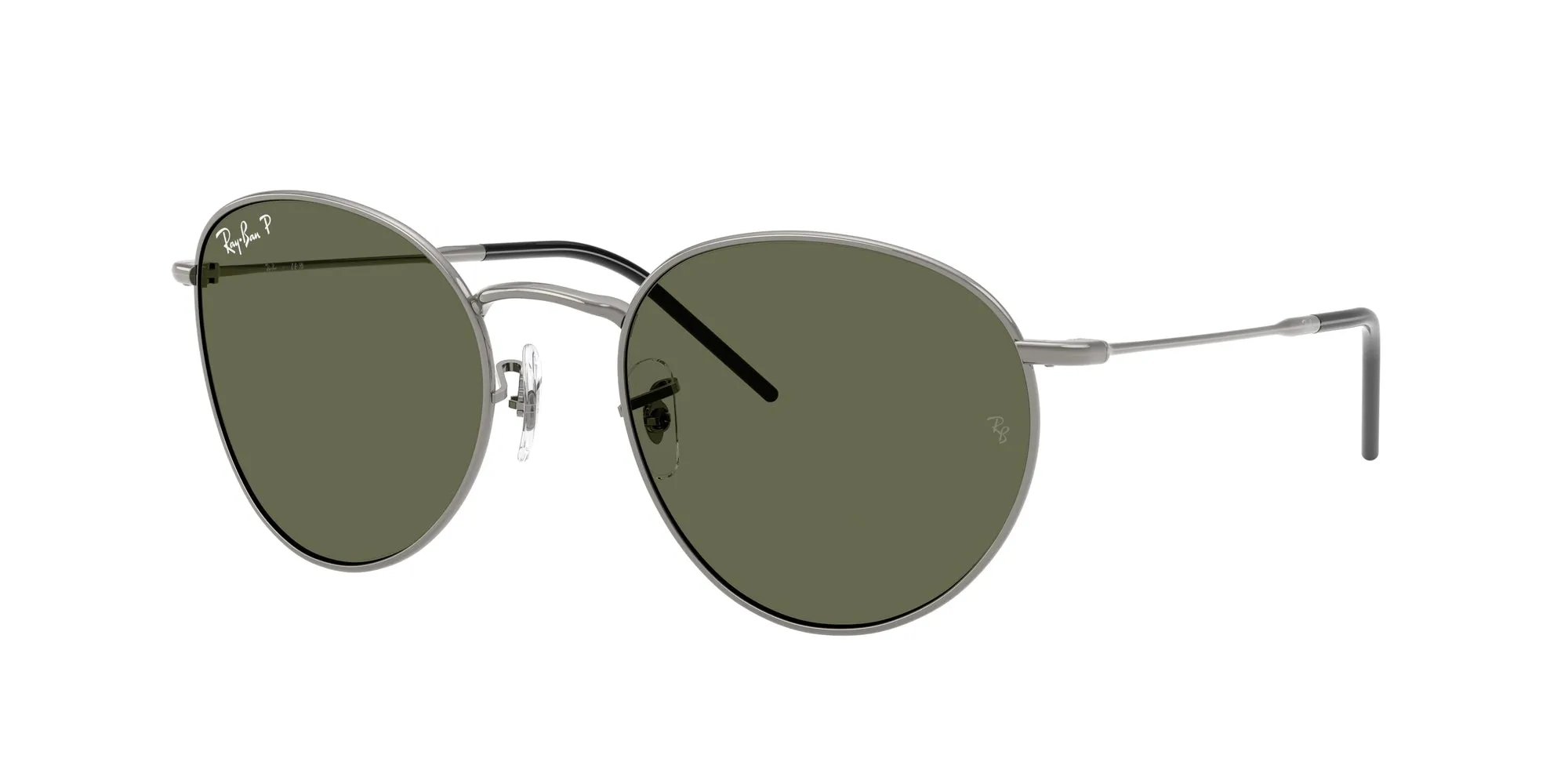 Ray - Ban RBR0103S ROUND REVERSE 004/9A Occhiali da sole Metallo Grigio Verde Pantos Polarizzata - immagine 1