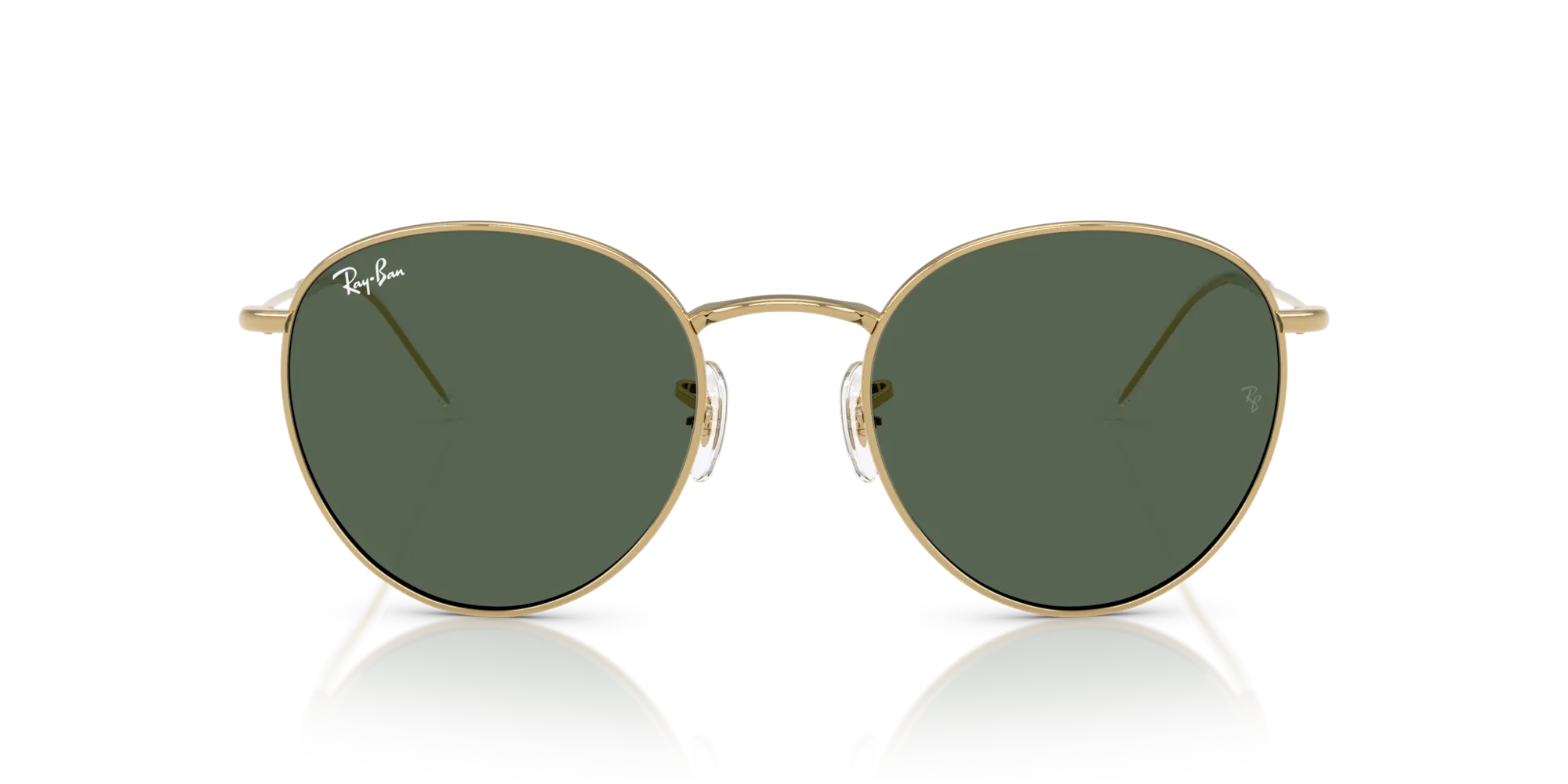 Ray - Ban RBR0103S ROUND REVERSE 001/VR Occhiali da sole Metallo Oro Verde Pantos Normale - immagine 3