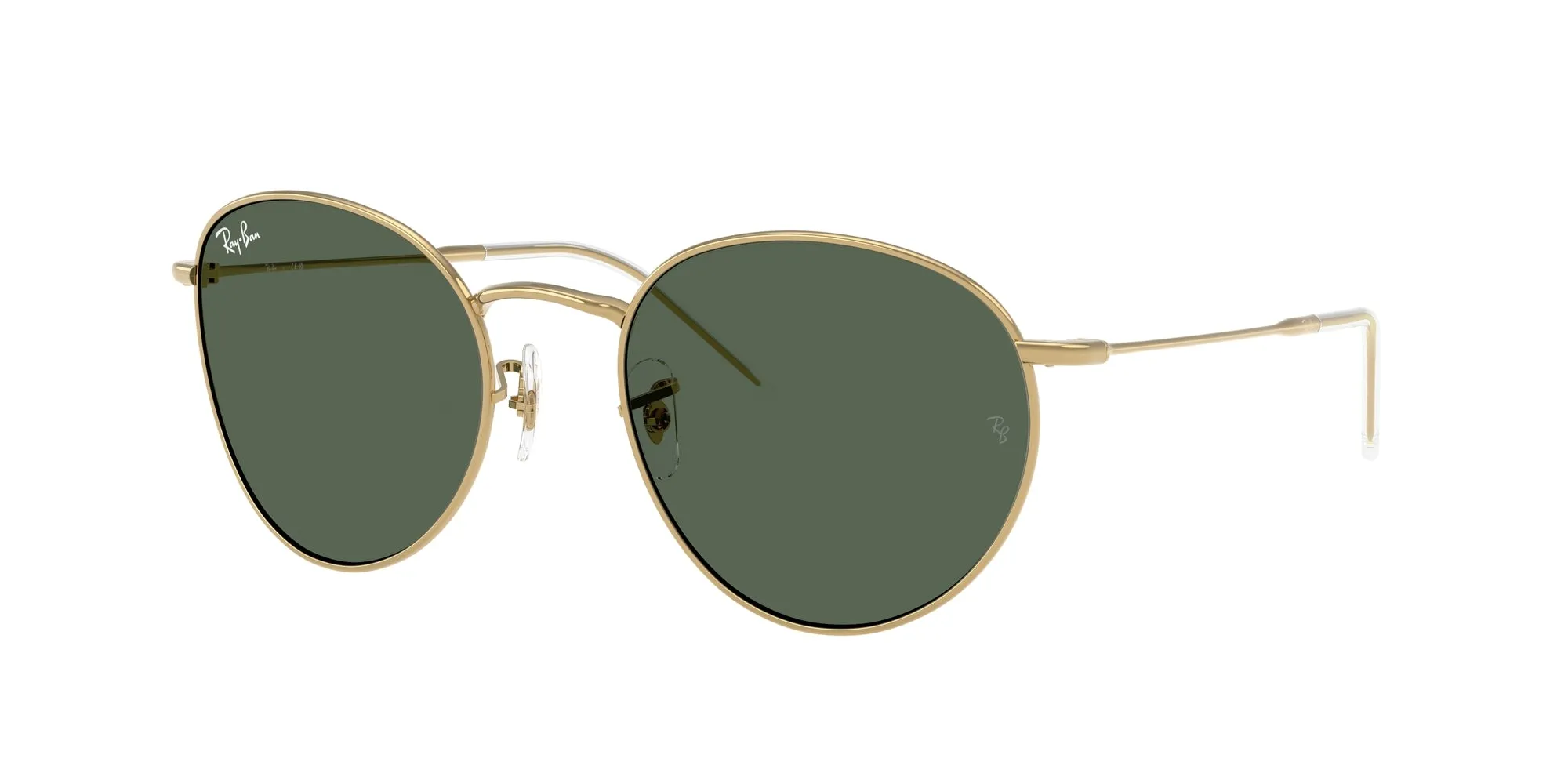 Ray - Ban RBR0103S ROUND REVERSE 001/VR Occhiali da sole Metallo Oro Verde Pantos Normale - immagine 1
