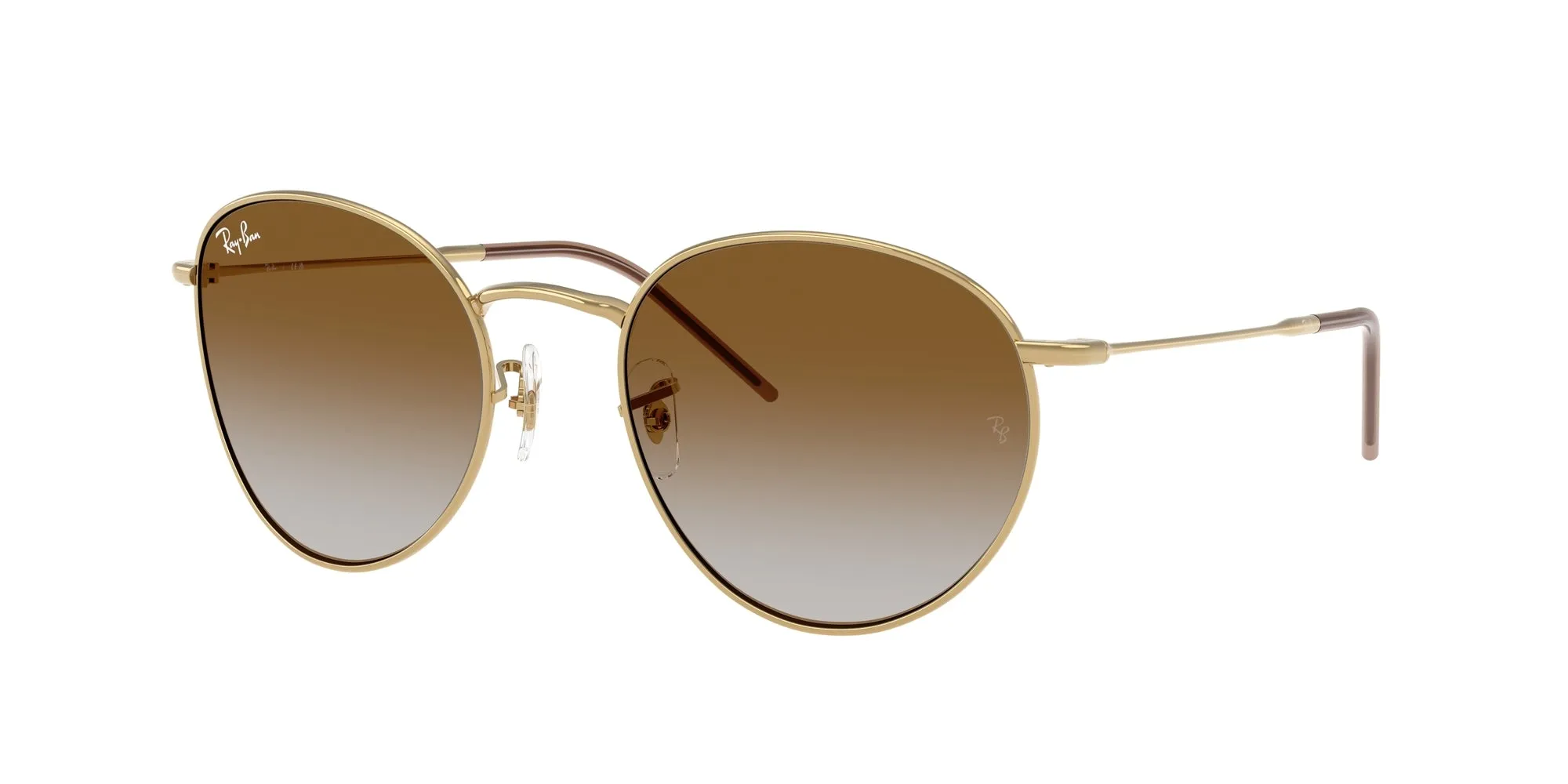 Ray - Ban RBR0103S ROUND REVERSE 001/CB Occhiali da sole Metallo Oro Marrone Pantos Normale Sfumato - immagine 1