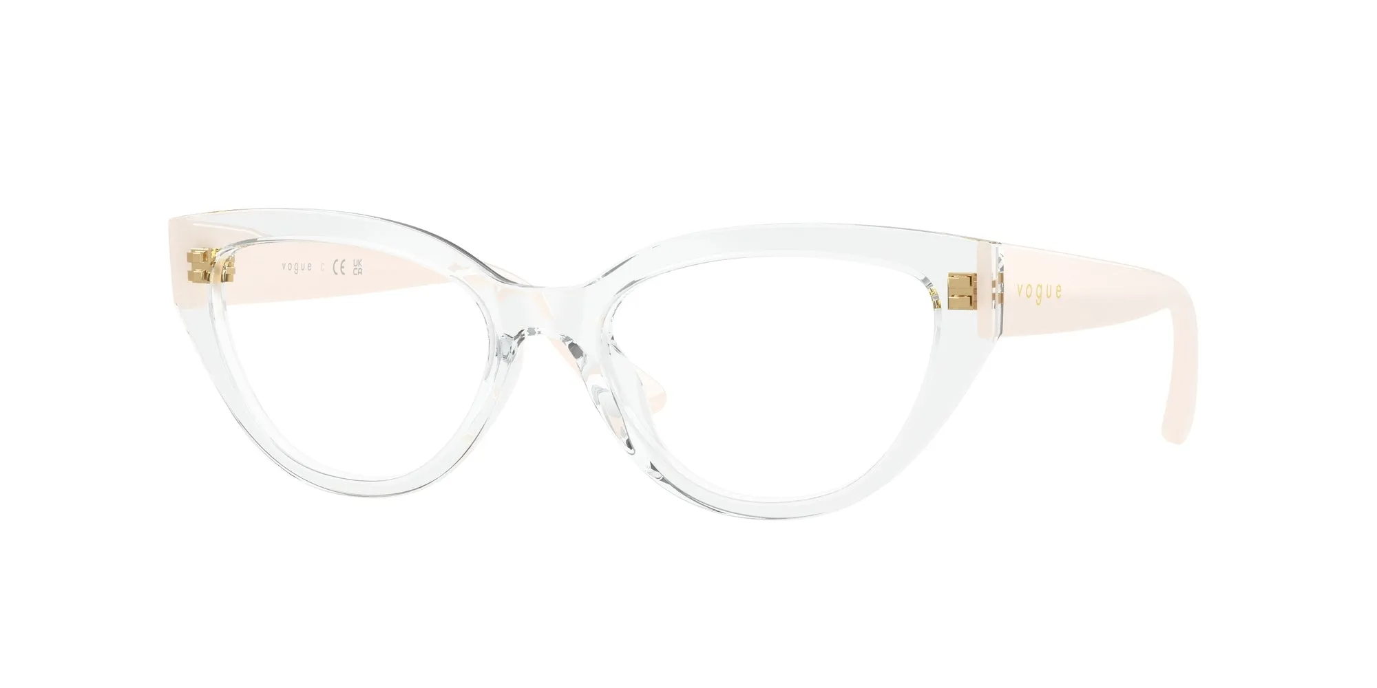 VOGUE EYEWEAR VY2031 W745 Montature da vista Nylon Trasparente Trasparente Farfalla Normale - immagine 1