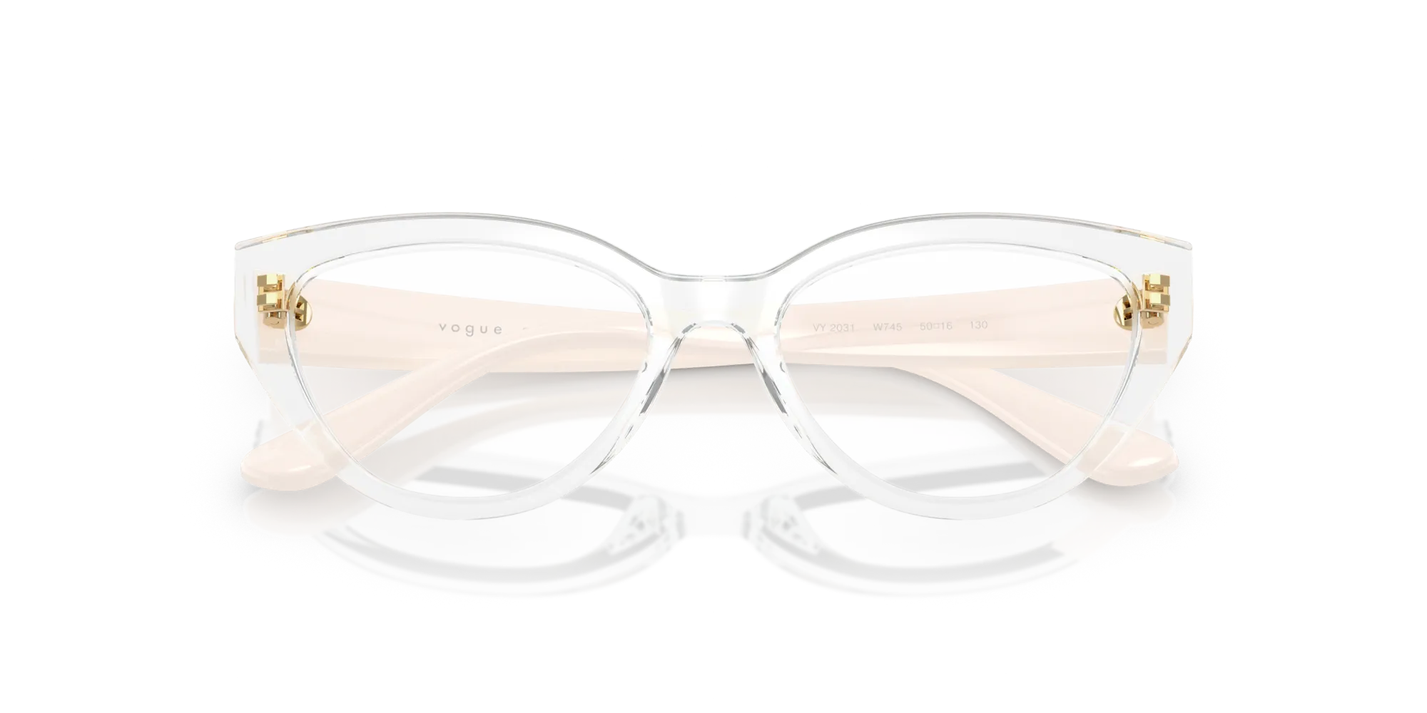 VOGUE EYEWEAR VY2031 W745 Montature da vista Nylon Trasparente Trasparente Farfalla Normale - immagine 2