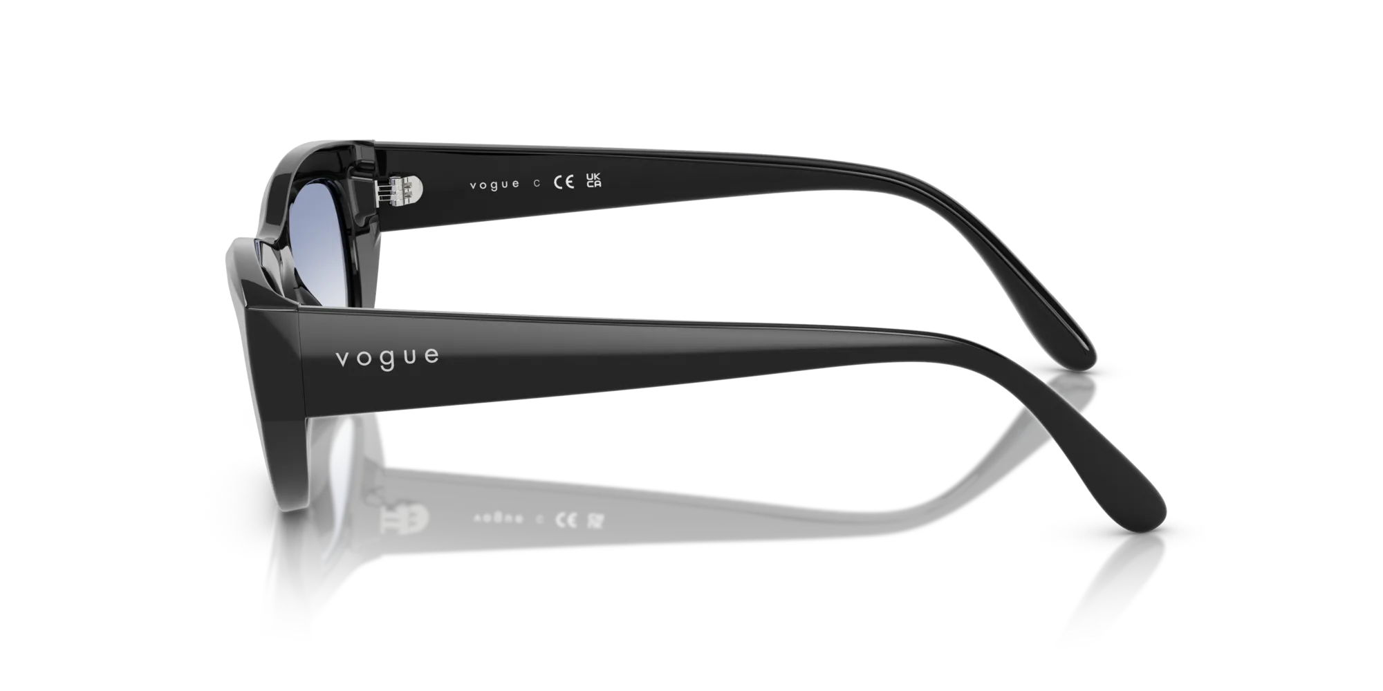 VOGUE EYEWEAR VO5616S W44/19 Occhiali da sole Nylon Nero Blu Cat Eye Normale Sfumato - immagine 4