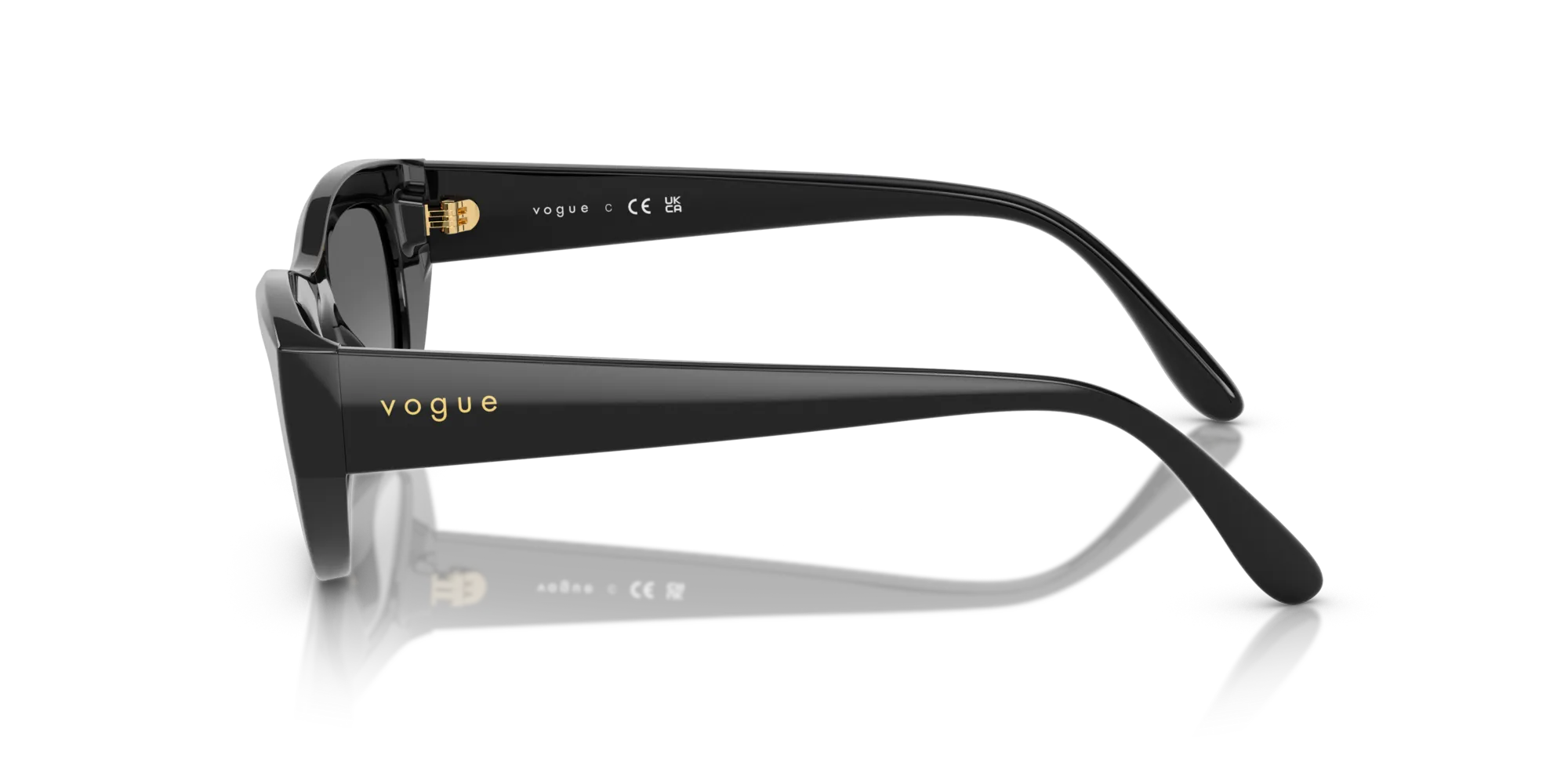 VOGUE EYEWEAR VO5616S W44/11 Occhiali da sole Nylon Nero Grigio Cat Eye Normale Sfumato - immagine 4