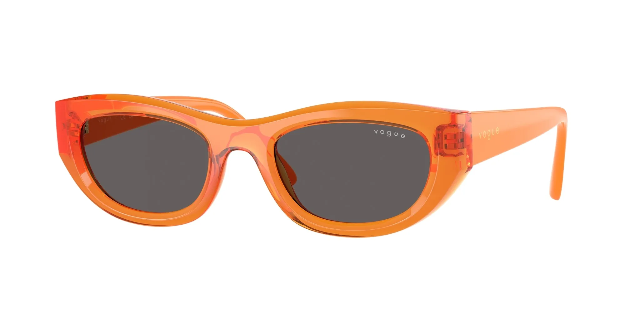VOGUE EYEWEAR VO5616S 318287 Occhiali da sole Nylon Arancione Grigio Cat Eye Normale - immagine 1
