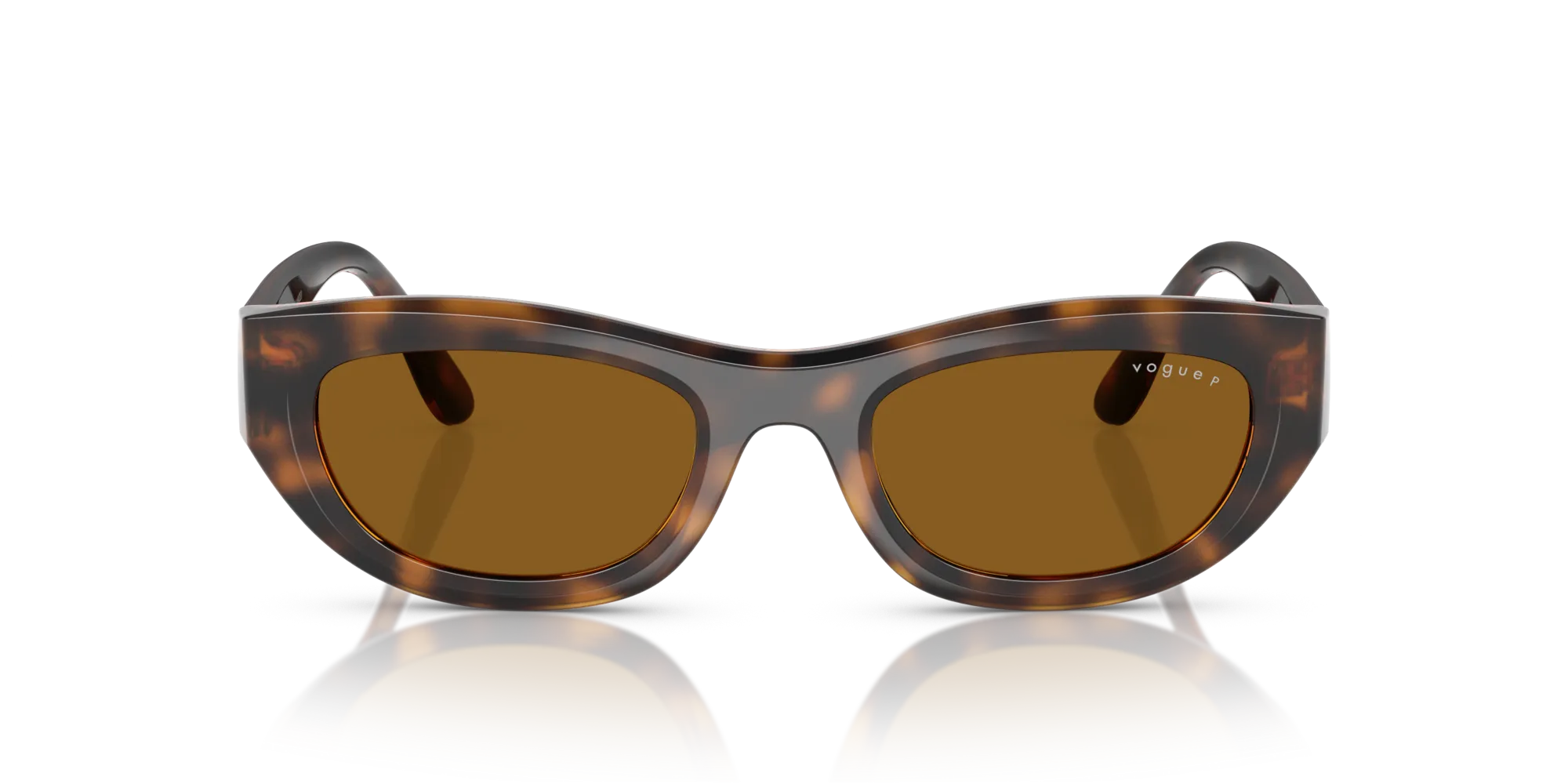 VOGUE EYEWEAR VO5616S 271883 Occhiali da sole Nylon Marrone Marrone Cat Eye Polarizzata - immagine 3