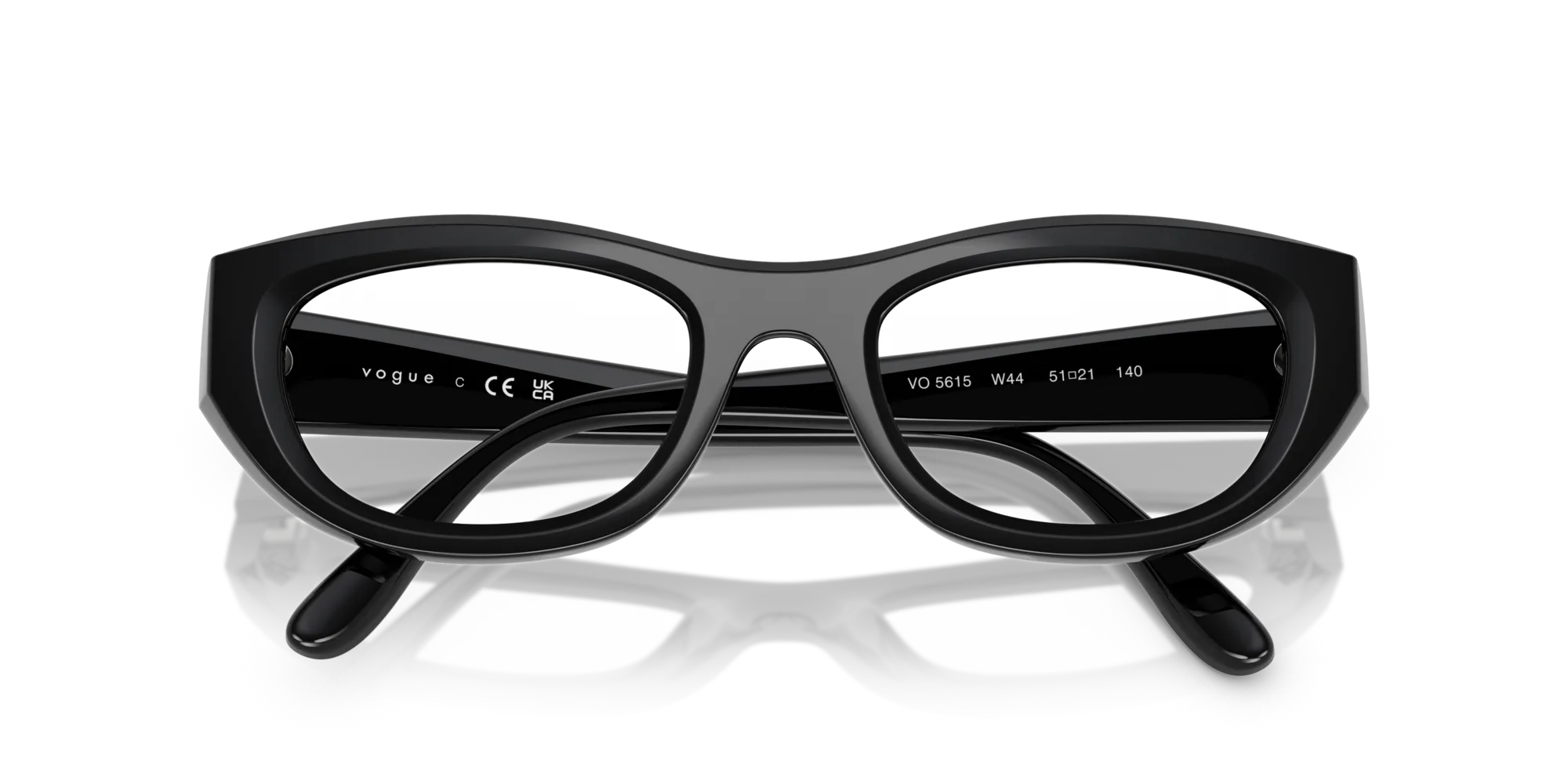 VOGUE EYEWEAR VO5615 W44 Montature da vista Nylon Nero Cat Eye Normale - immagine 2