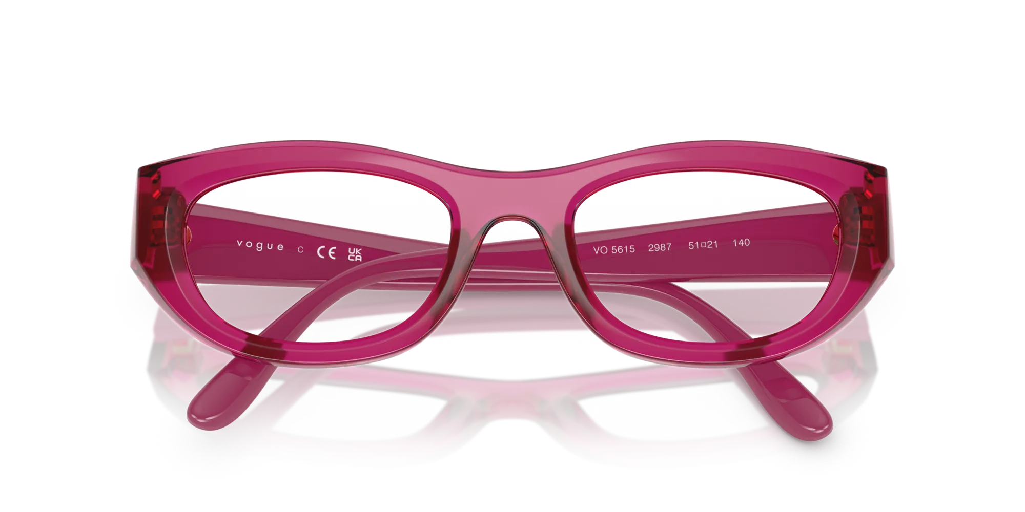 VOGUE EYEWEAR VO5615 2987 Montature da vista Nylon Viola Cat Eye Normale - immagine 2