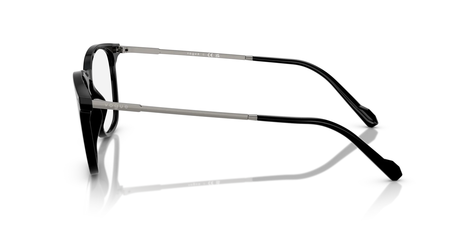 VOGUE EYEWEAR VO5614 W44 Montature da vista Acetato Nero Pillow Normale - immagine 4