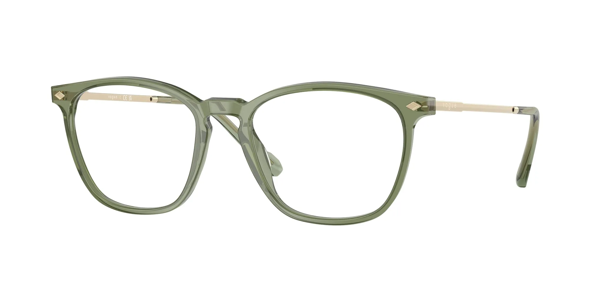 VOGUE EYEWEAR VO5614 3187 Montature da vista Acetato Verde Pillow Normale - immagine 1