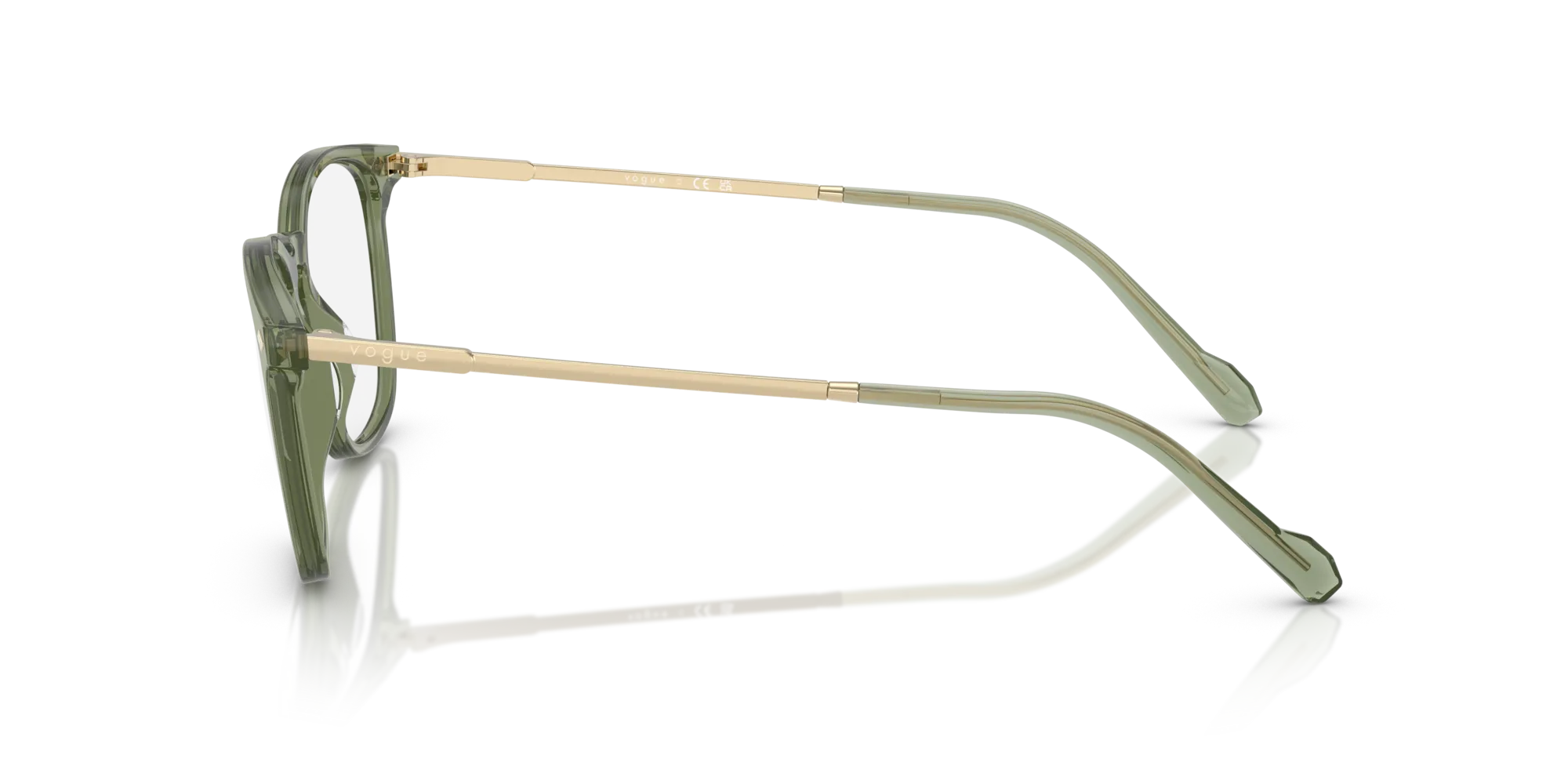 VOGUE EYEWEAR VO5614 3187 Montature da vista Acetato Verde Pillow Normale - immagine 4