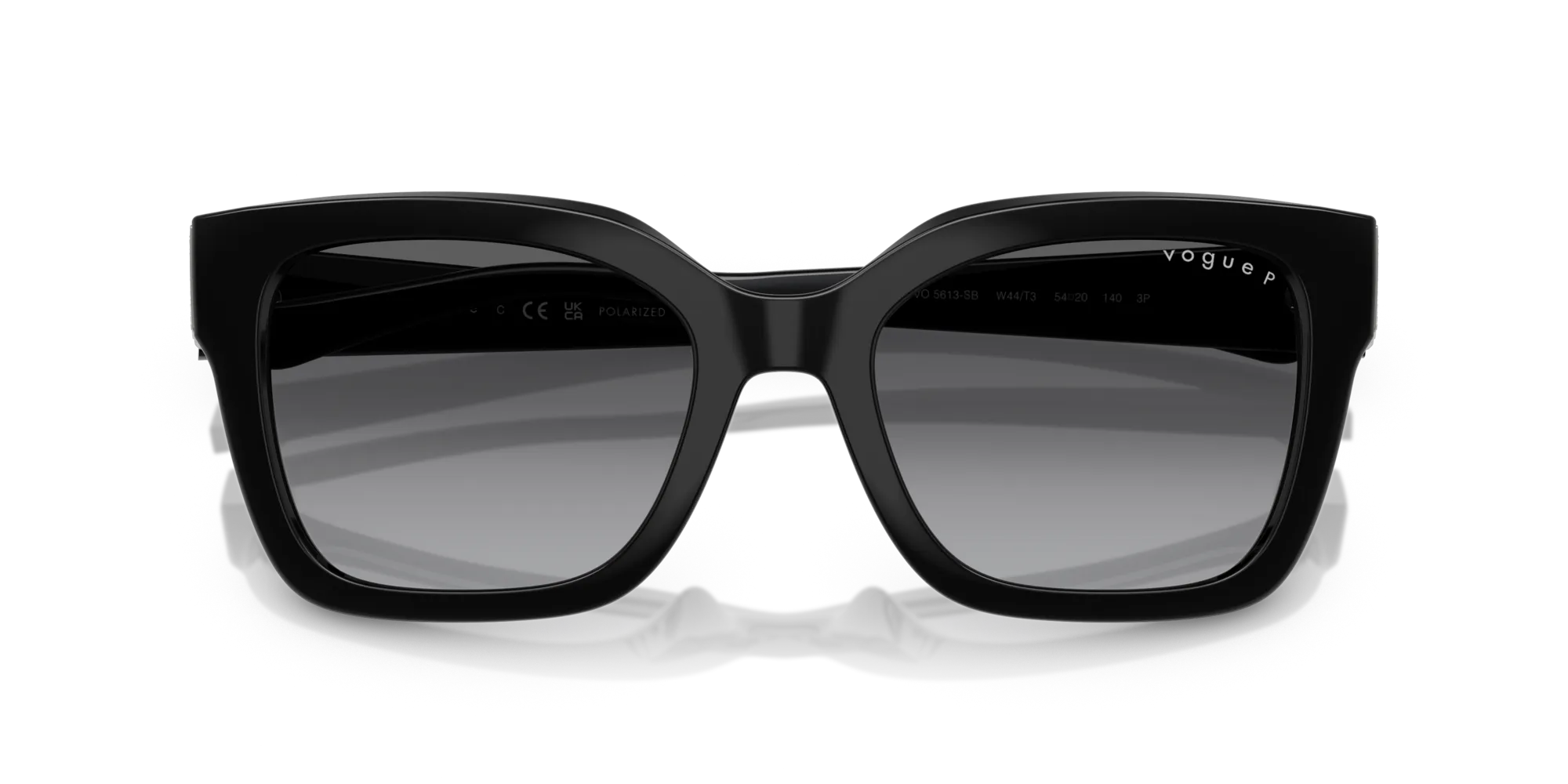 VOGUE EYEWEAR VO5613SB W44/T3 Occhiali da sole Nylon Nero Grigio Squadrata Polarizzata Sfumato - immagine 2
