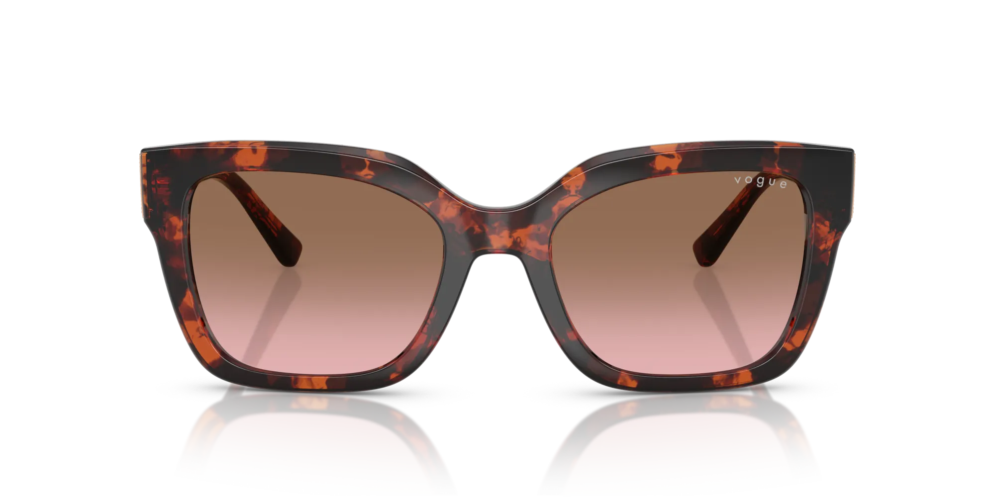 VOGUE EYEWEAR VO5613SB 318014 Occhiali da sole Nylon Tartaruga Rosa Squadrata Normale Sfumato - immagine 3