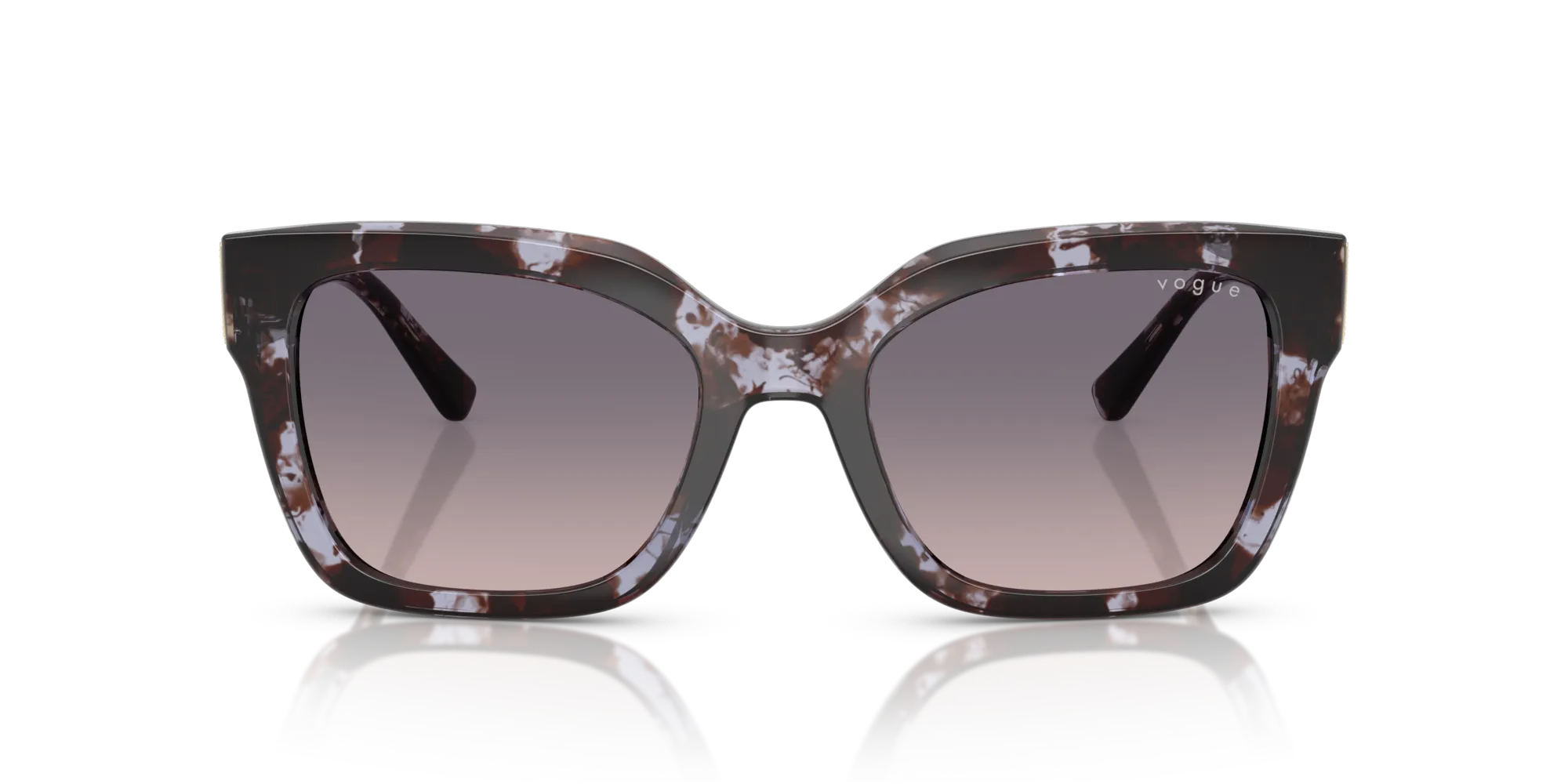 VOGUE EYEWEAR VO5613SB 317836 Occhiali da sole Nylon Viola Rosa Squadrata Normale Sfumato - immagine 3