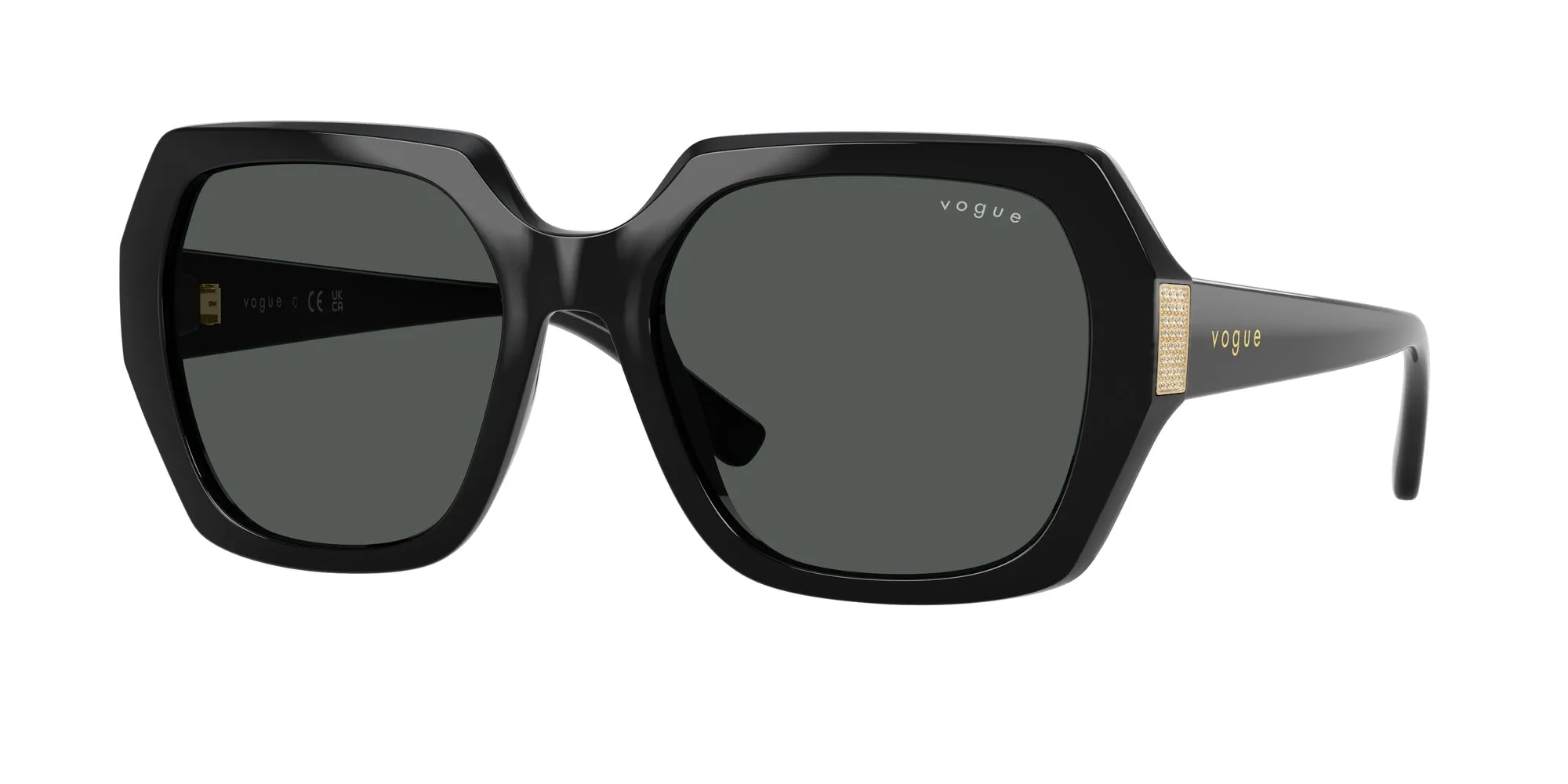VOGUE EYEWEAR VO5612SB W44/87 Occhiali da sole Nylon Nero Grigio Geometrica Normale - immagine 1